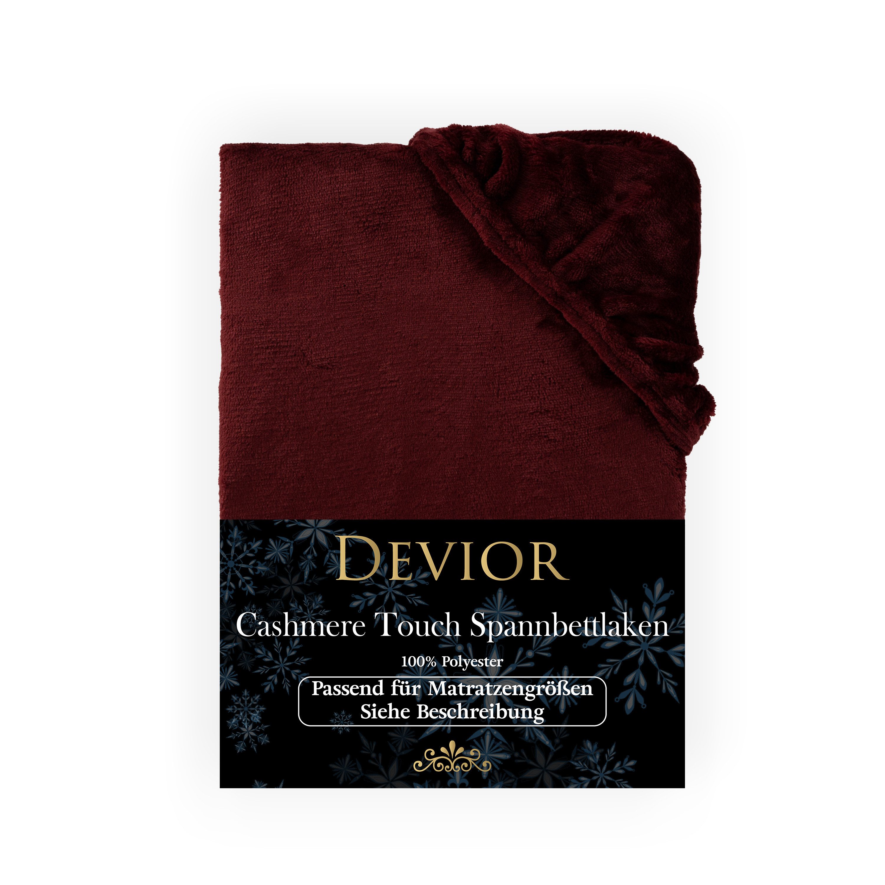 Devior Spannbettlaken Spannbetttuch Cashmere Touch Bettlaken günstig online kaufen