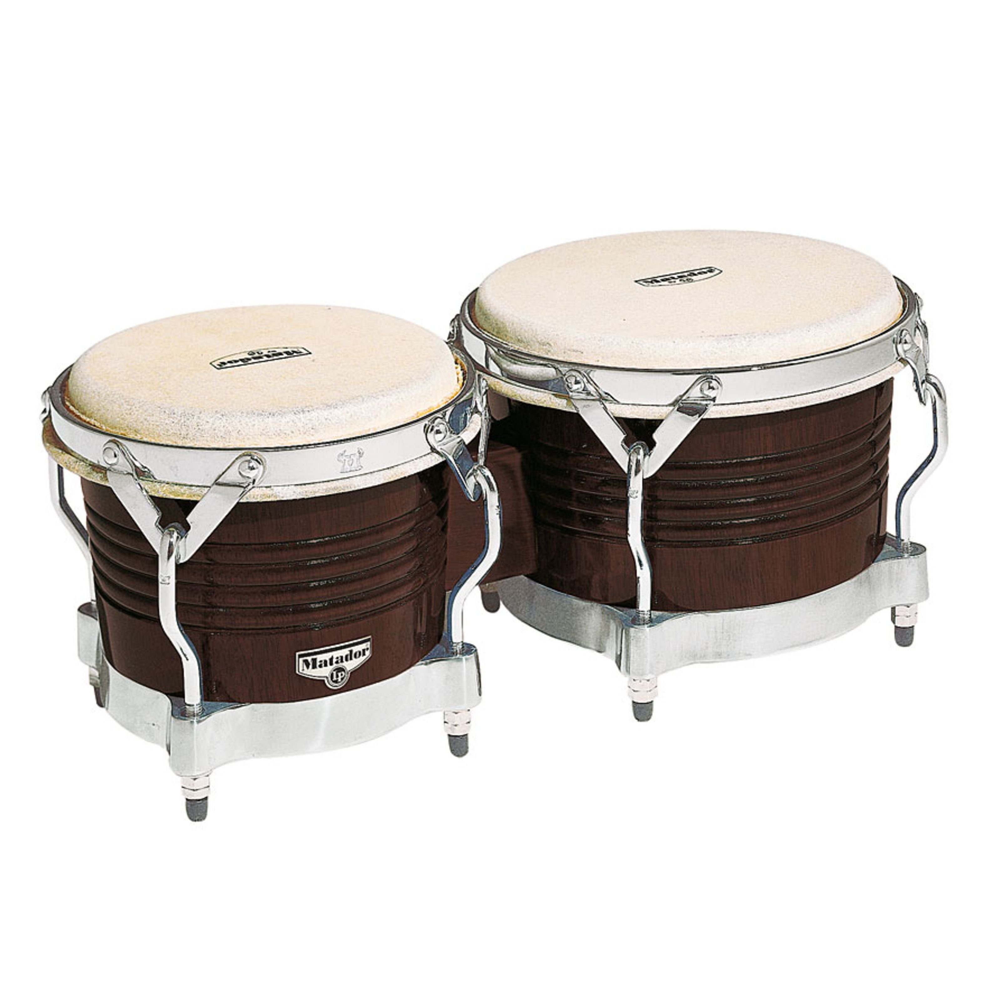 Latin Percussion Bongo,Matador Bongos M201 7 1/4"+ 8 5/8" Dark Brown, Percussion, Bongos, Matador Bongos M201, 7 1/4"+ 8 5/8", Dark Brown - Bongo