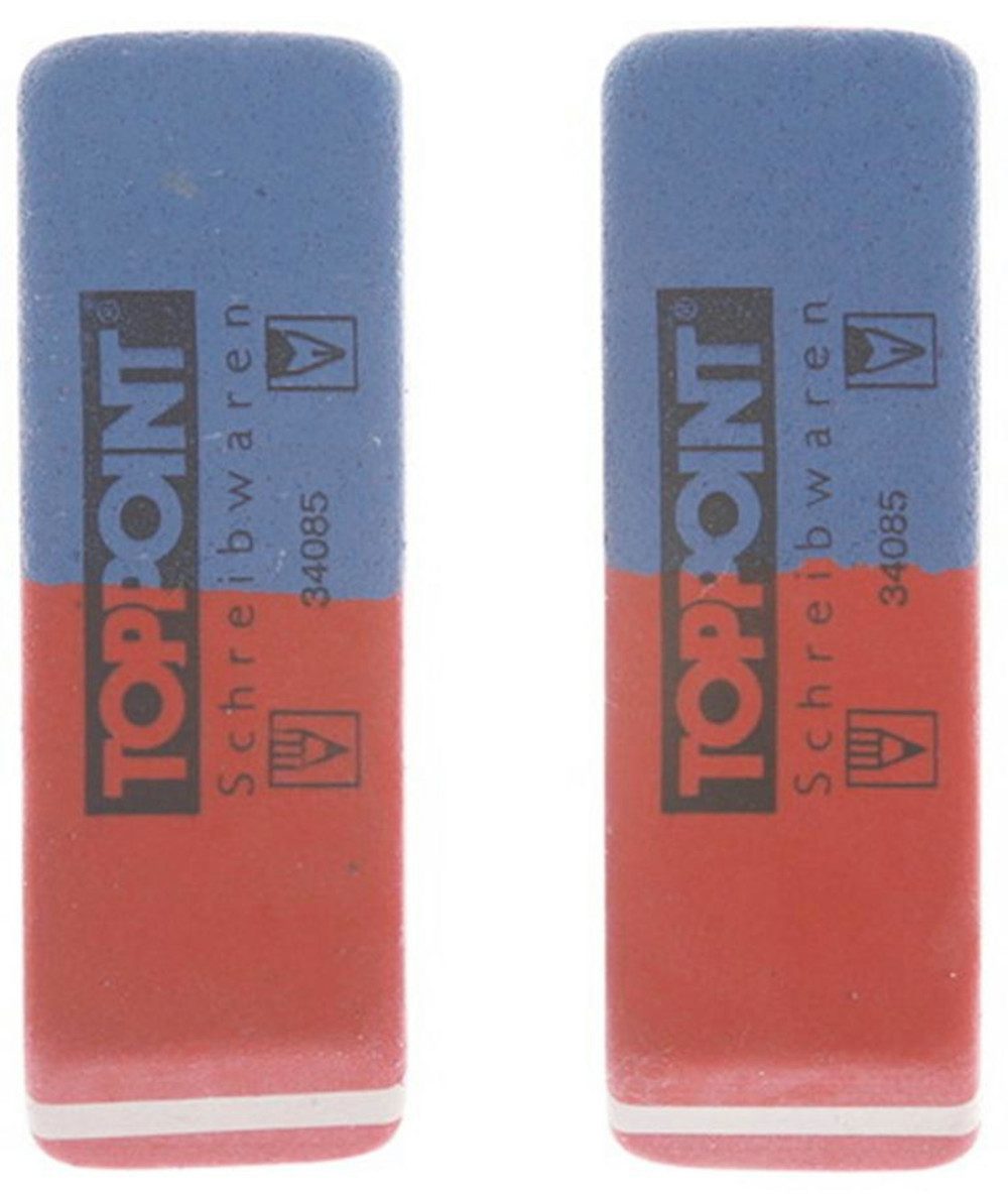 Stylex Schreibwaren Bleistift 2 Radiergummis Radiergummi für Tinte & Bleistift