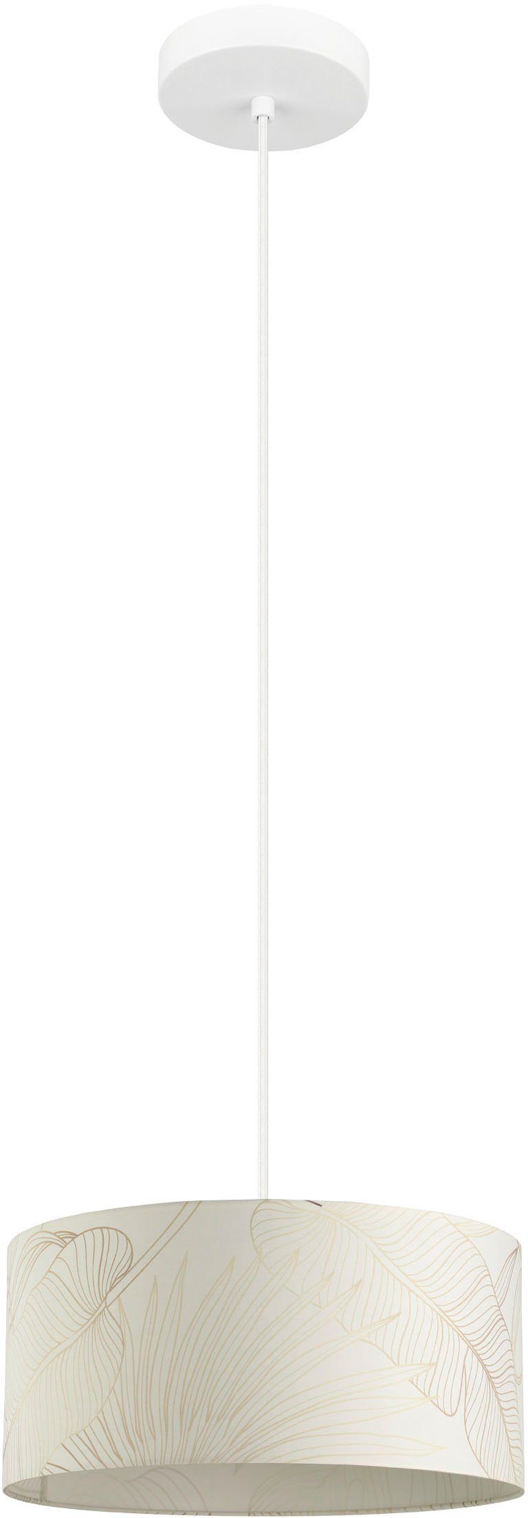 EGLO Hängeleuchte BUCAMARANGA, Leuchtmittel wechselbar, ohne Leuchtmittel,  Hängeleuchte in weiß aus Stahl - Ø 53 cm exkl. E27 - 1X40W