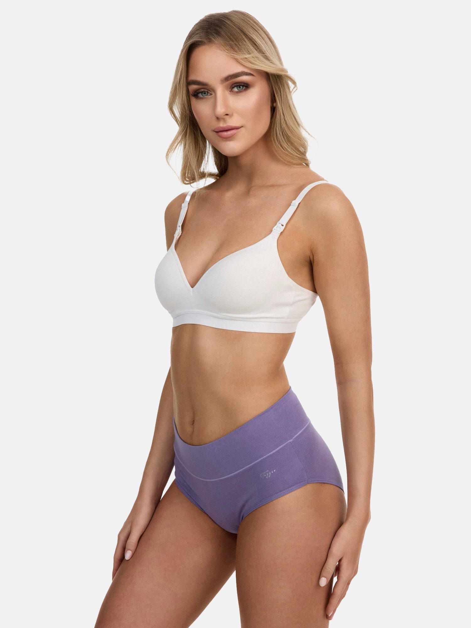Tazzio Taillenslip 3er-Pack Damen Slip F920 (Packung, 3-St., 3er-Pack) hoher Bund kaschiert, zeichnet sich nicht ab – Bild 4 von 5