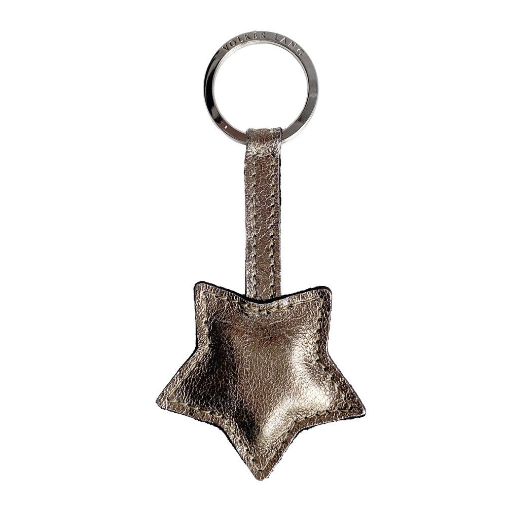 VOLKER LANG Schlüsselanhänger STERN, SR3 - Oberfläche: Metallic - Farbe: bronze (Stück)