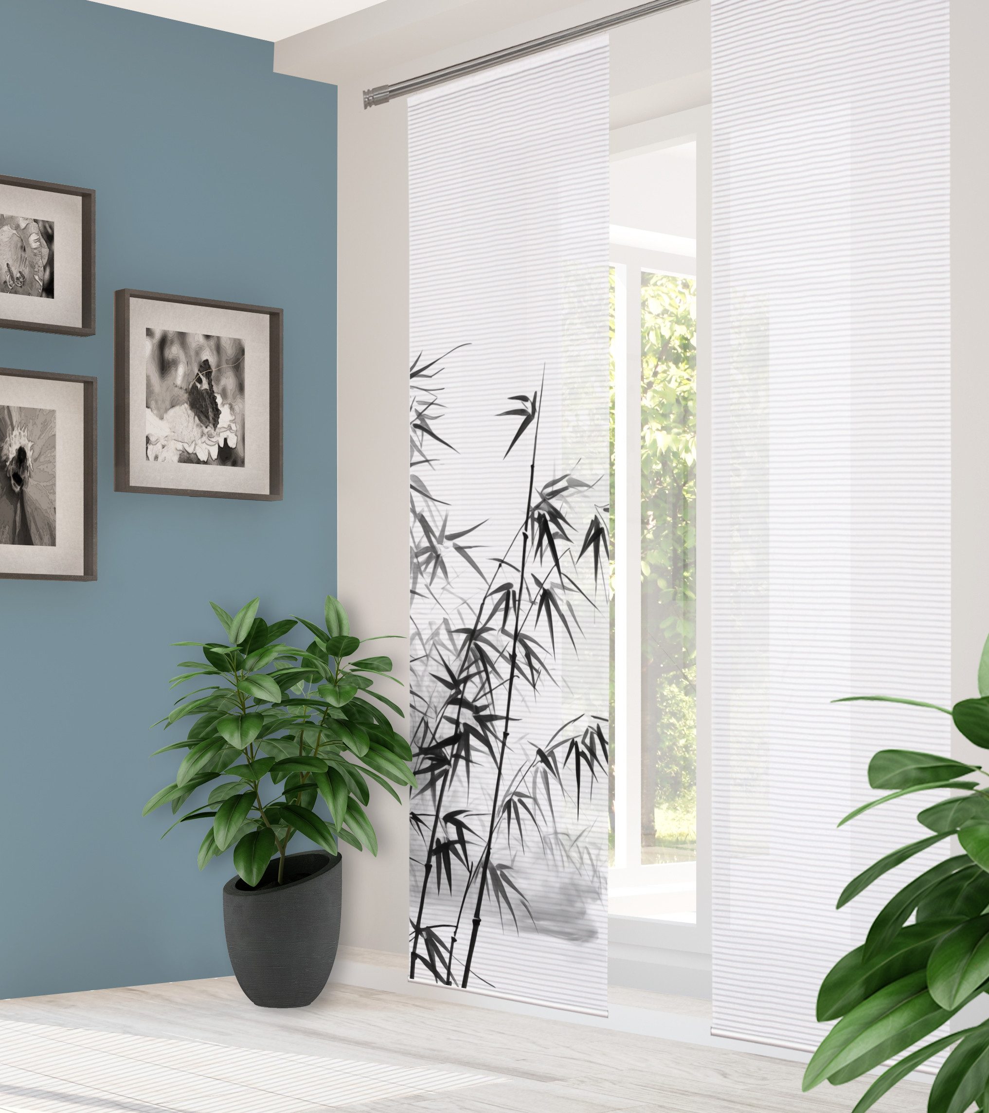 HOME in green Schiebegardine RUFUS (1 günstig online kaufen