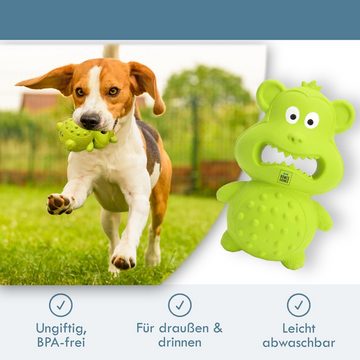 HOMES&BONES Tierquietschie "Karlchen", befüllbares Hundespielzeug aus 100% Naturkautschuk, aus 100% Naturkautschuk