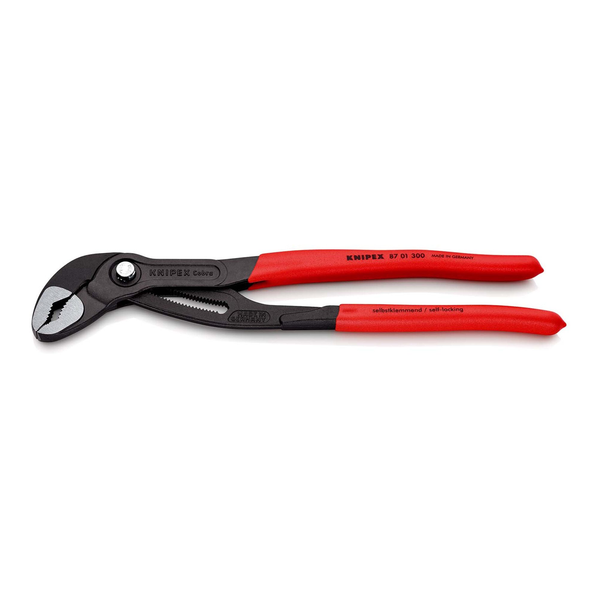 Knipex Wasserpumpenzange KNIPEX 87 01 300 Cobra® Hightech-Wasserpumpenzange mit rutschhemmendem