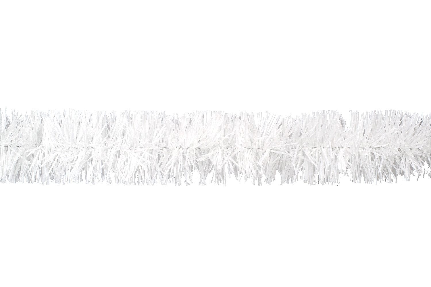 Creativery Girlanden, Weihnachtsgirlande Lametta 5cm, 3 Meter weiß