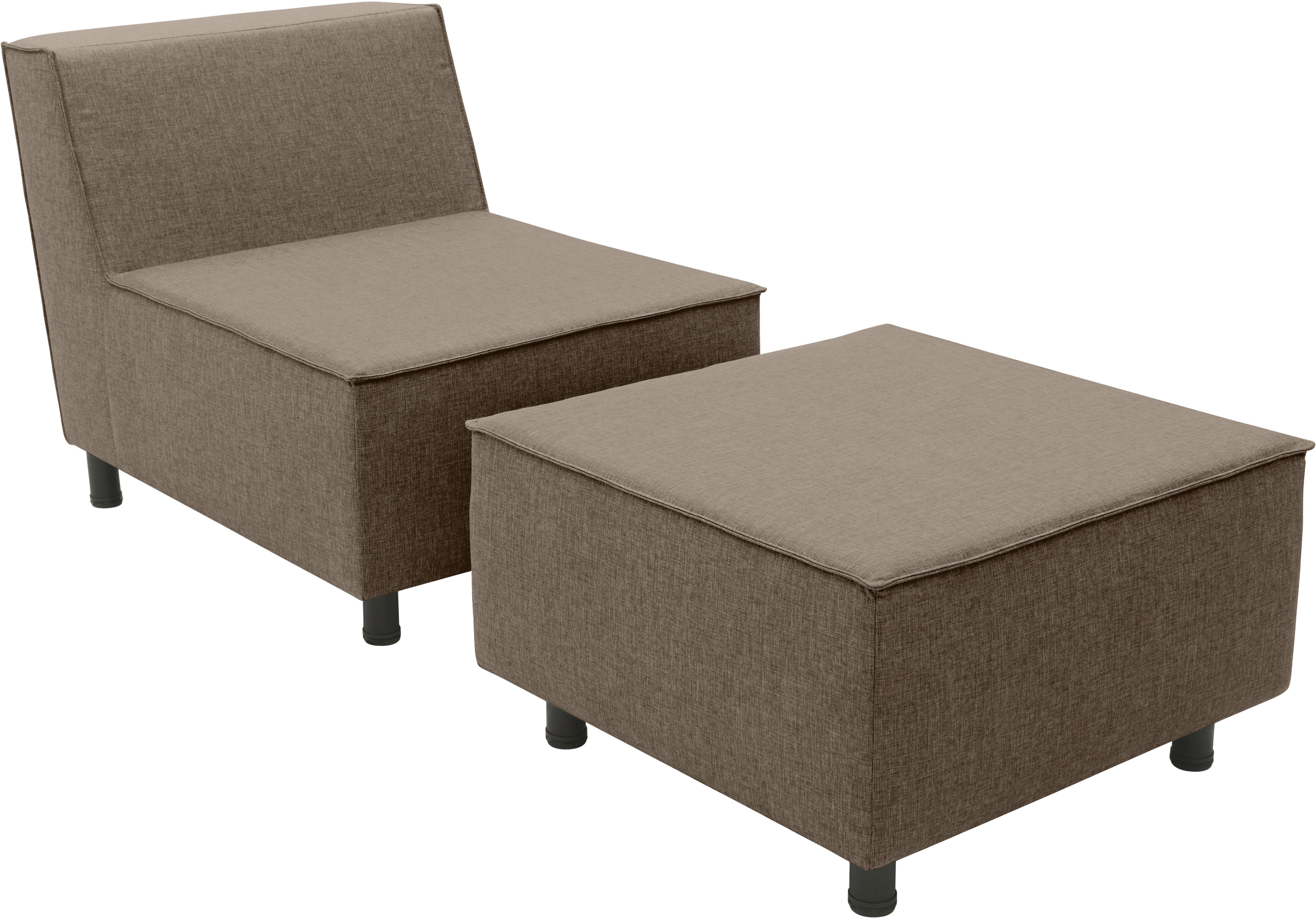 DOMO collection Sofaelement Sonna, individuell zusammenstellbar, Einzelelemente für Terrasse, Garten und Balkon, speziell für Outdoor