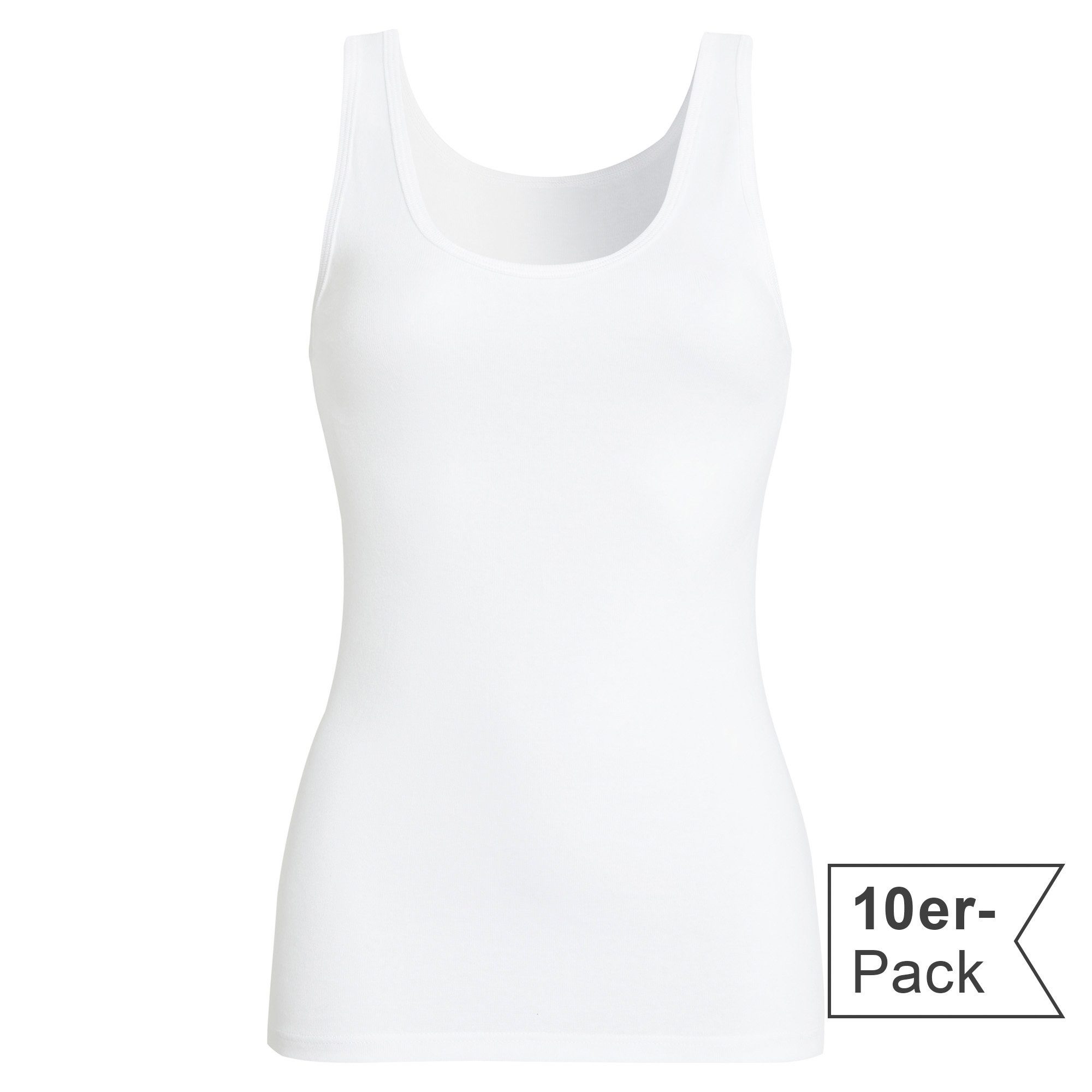 Unterhemd Damen-Unterhemd 10er-Pack