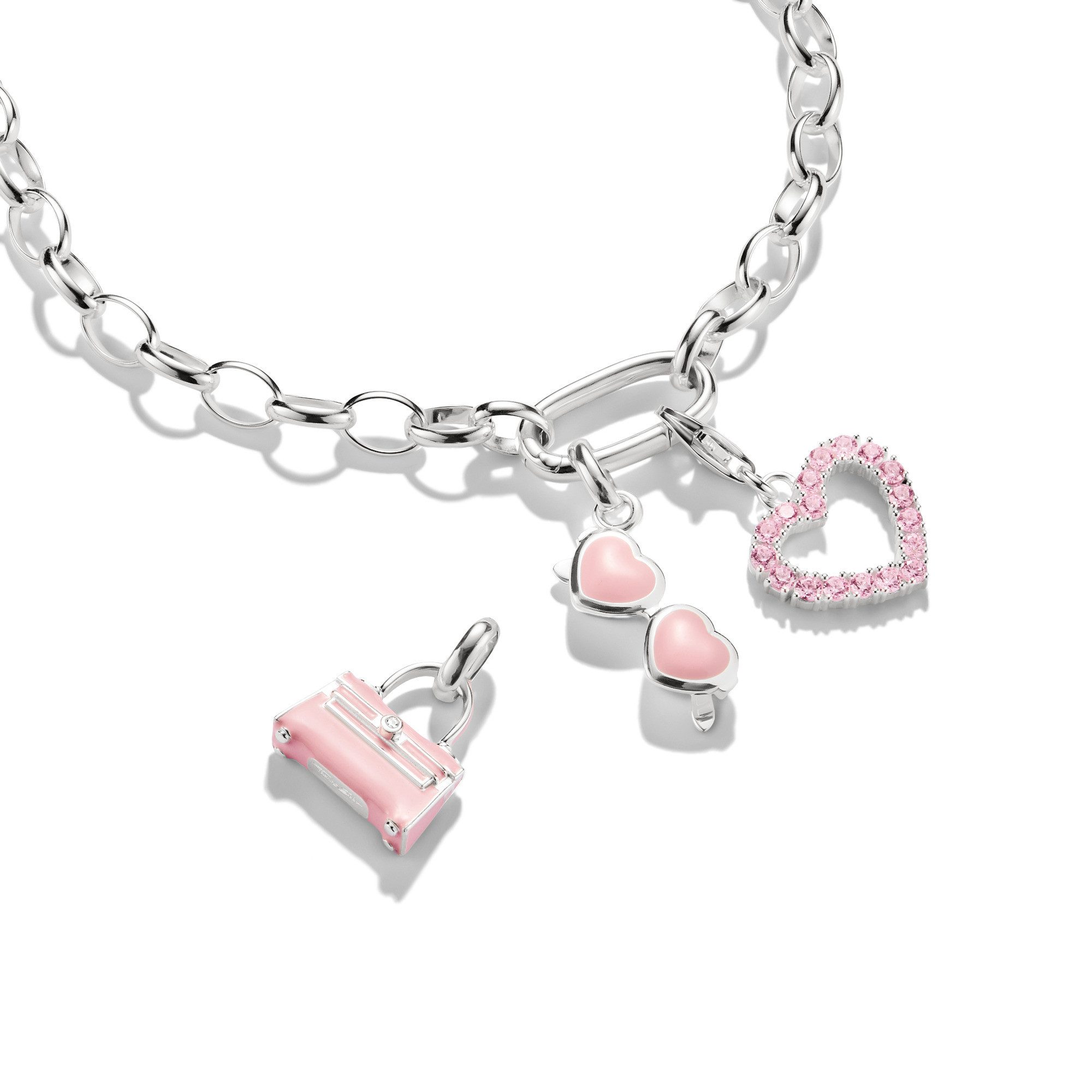THOMAS SABO Charm-Einhänger Charm Handtasche - Connect, mit Zirkonia (synth) - Emaille