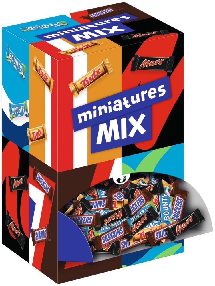 Mars GmbH Süßigkeit Miniatures Mix 3kg - Neues Design