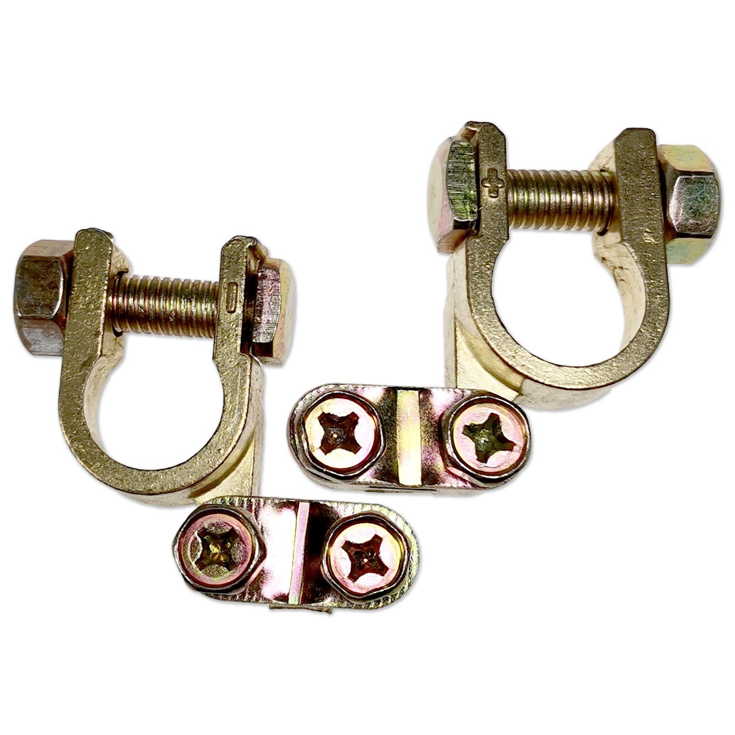 Impulse Innovation Batteriepolklemme Batteriepolklemmen Set, ECO Ausführung, 90° gewinkelt, 1–16 mm², unisoliert, Links & Rechts