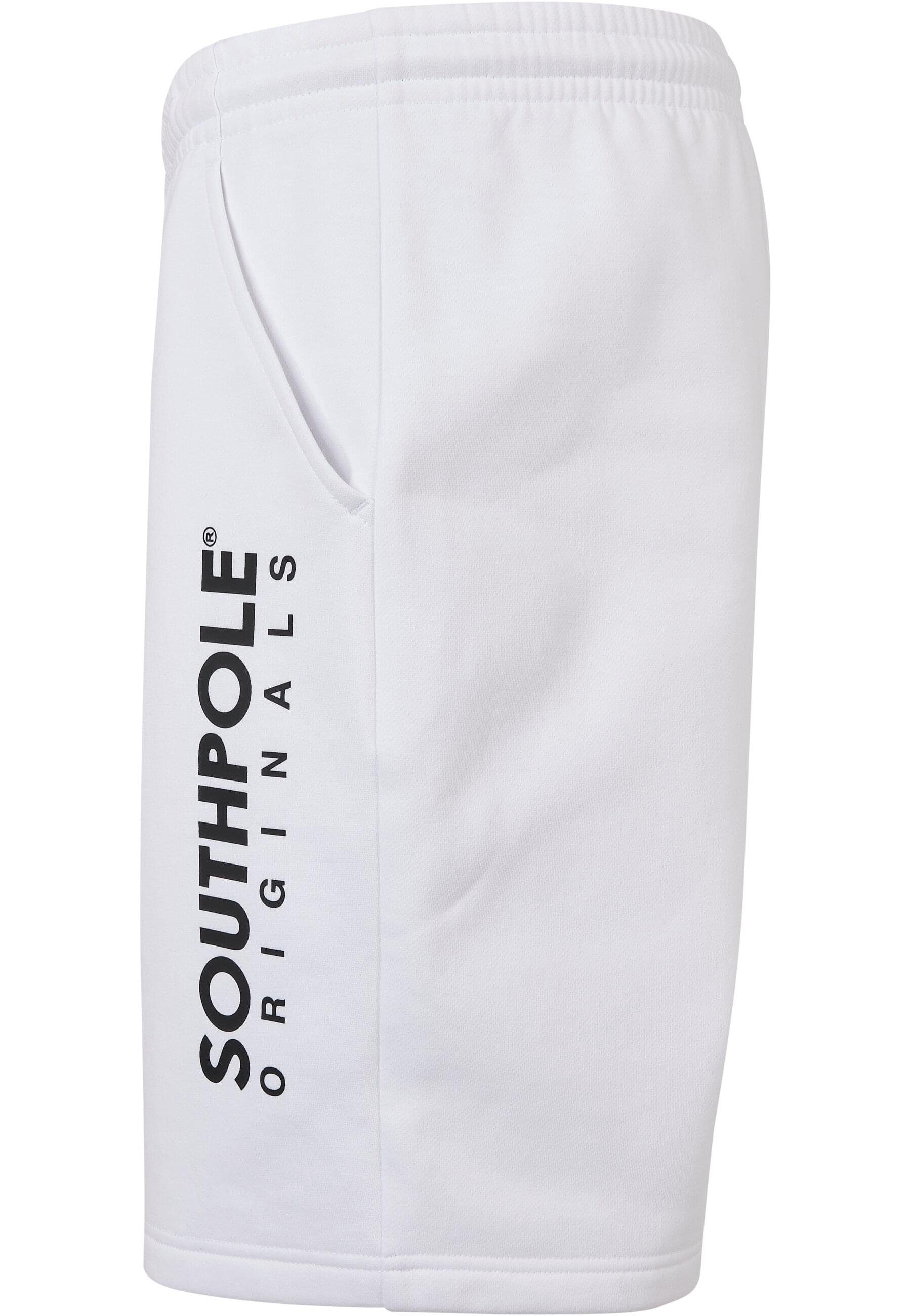 Southpole Stoffhose Herren Southpole (1-tlg) Shorts Basic white Sweat