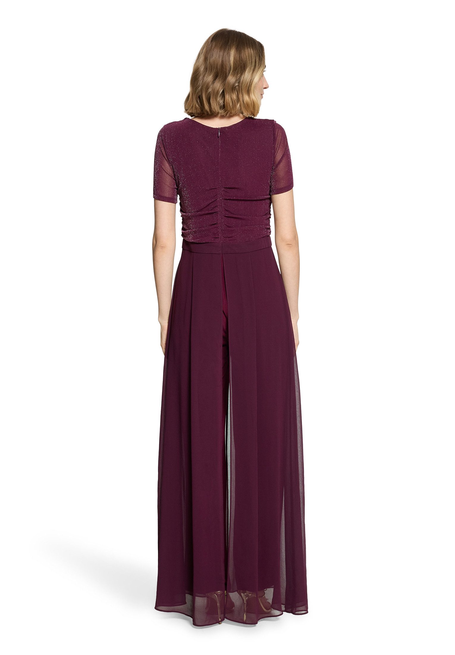 Vera Mont Overall Damen mit Wasserfallausschnitt (1-tlg)