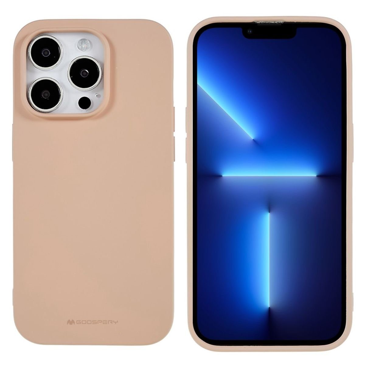 CoverKingz Handyhülle Hülle für Apple iPhone 14 Pro Handyhülle Silikon Case Cover Bumper 15,54 cm (6,12 Zoll), Schutzhülle Handyhülle Silikoncover Softcase farbig