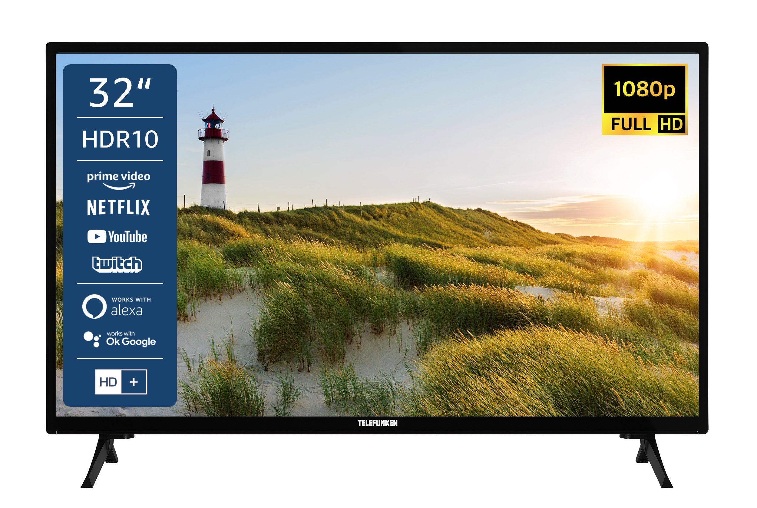 Telefunken XF32K550 LCD-LED Fernseher (80 cm/32 Zoll, Full HD, Smart TV,  Triple-Tuner, 6 Monate HD+ gratis) online kaufen | OTTO