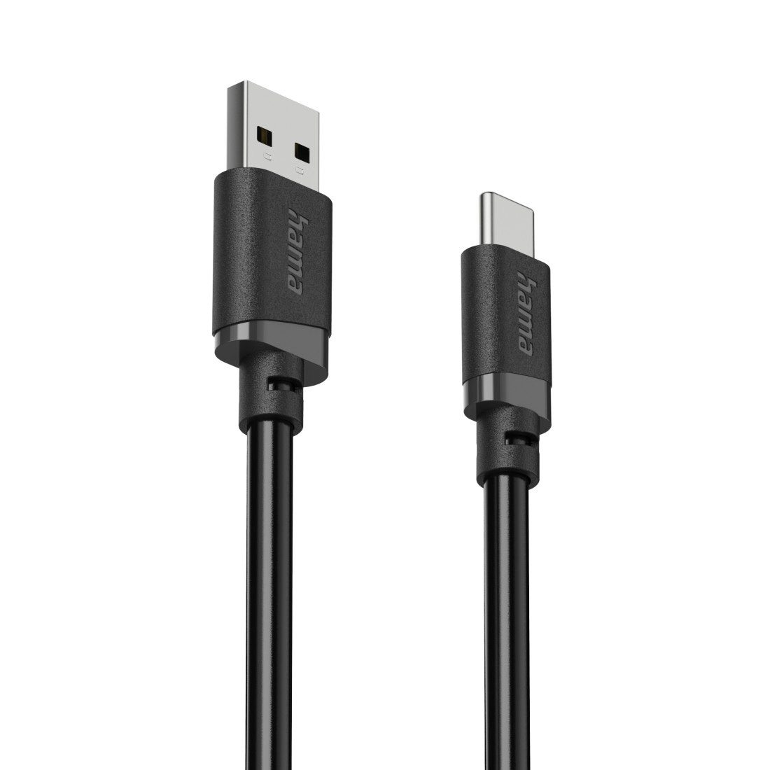 Hama USB-A auf USB-C Ladekabel 1 m schwarz USB-Kabel, USB Typ A, USB-C, (100 cm), Schnellladen, 480 Mbit/s, 3 A Strom, breite Kompatibilität – Bild 2 von 5