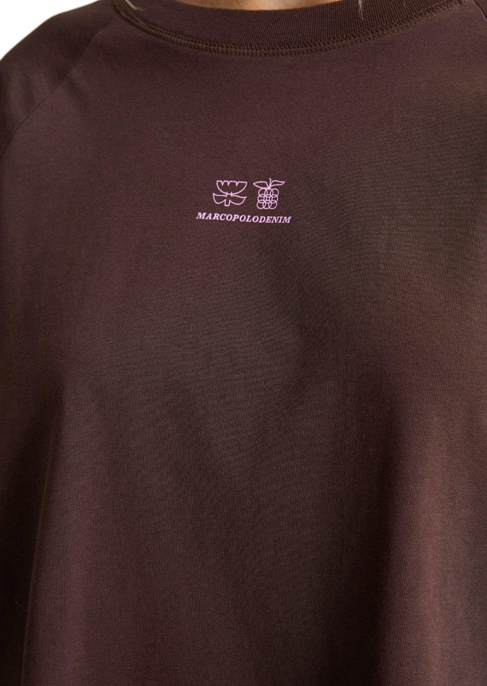 Marc O'Polo DENIM Langarmshirt mit Streifen-Prints am Ärmel – Bild 4 von 5