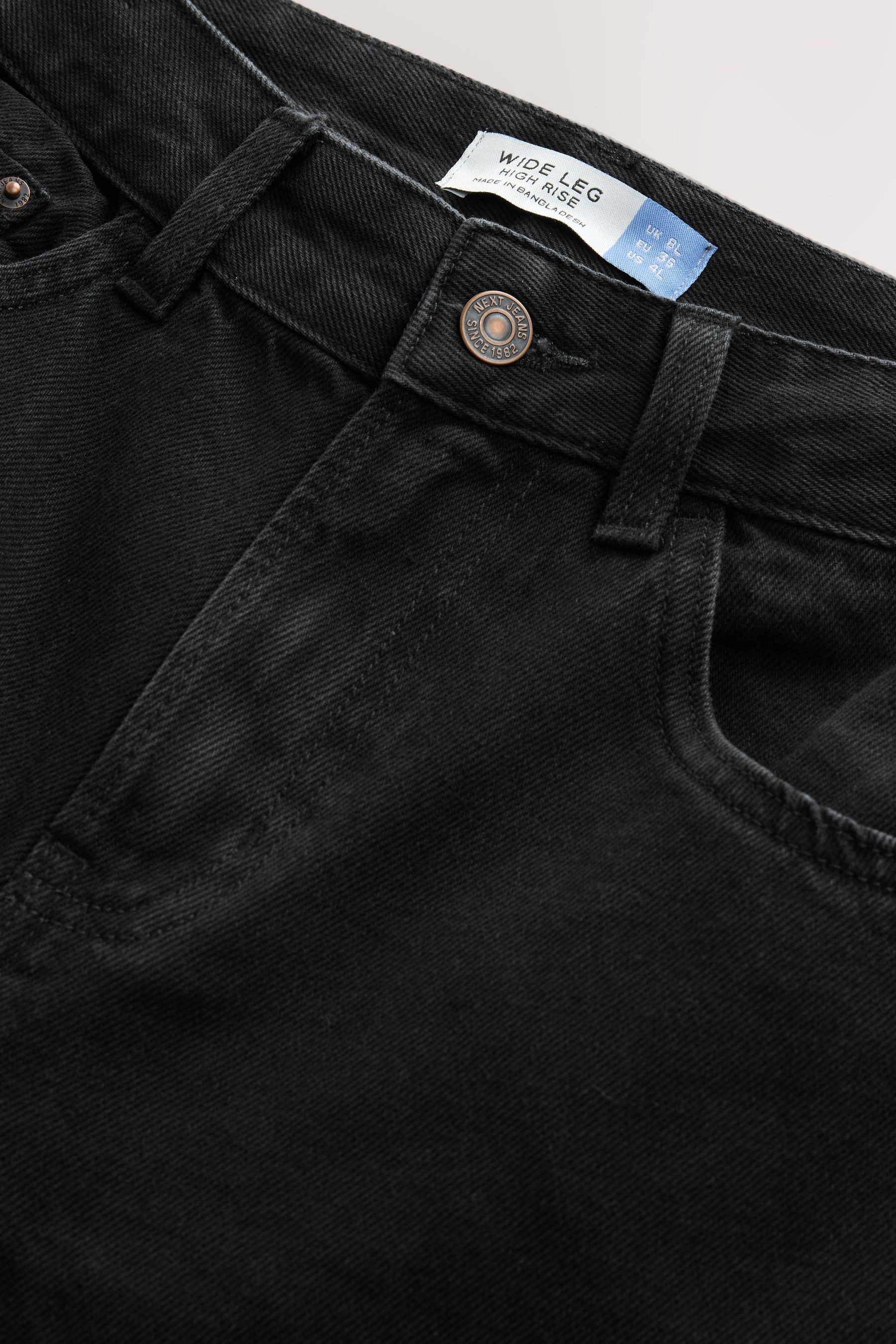 Next Weite Jeans Jeans mit weitem Hosenbein und Gürtel (1-tlg)