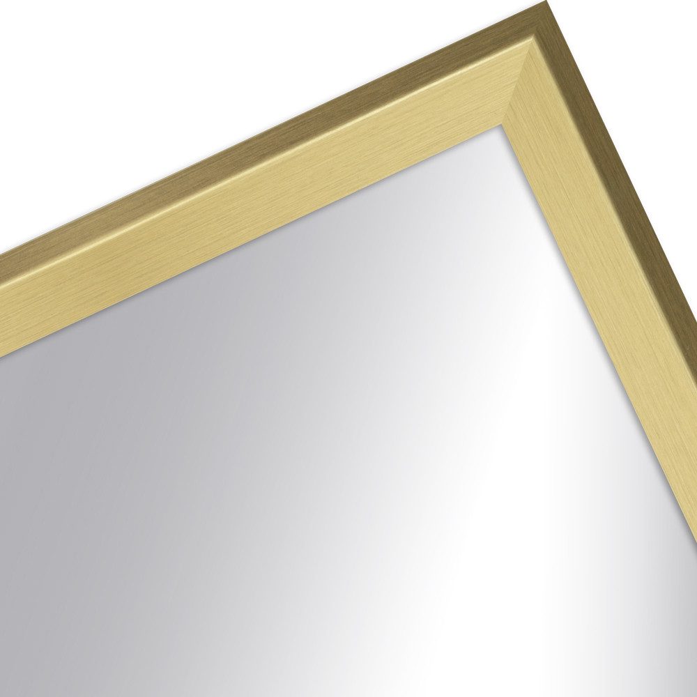 WANDStyle Wandspiegel H790, Gold, aus Massivholz im Vintage Stil