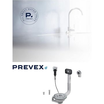 Prevex Siphon WK2-R9C-006, (1-tlg), PREVEX Universal-Korbventil mit Ablauffernbedienung /