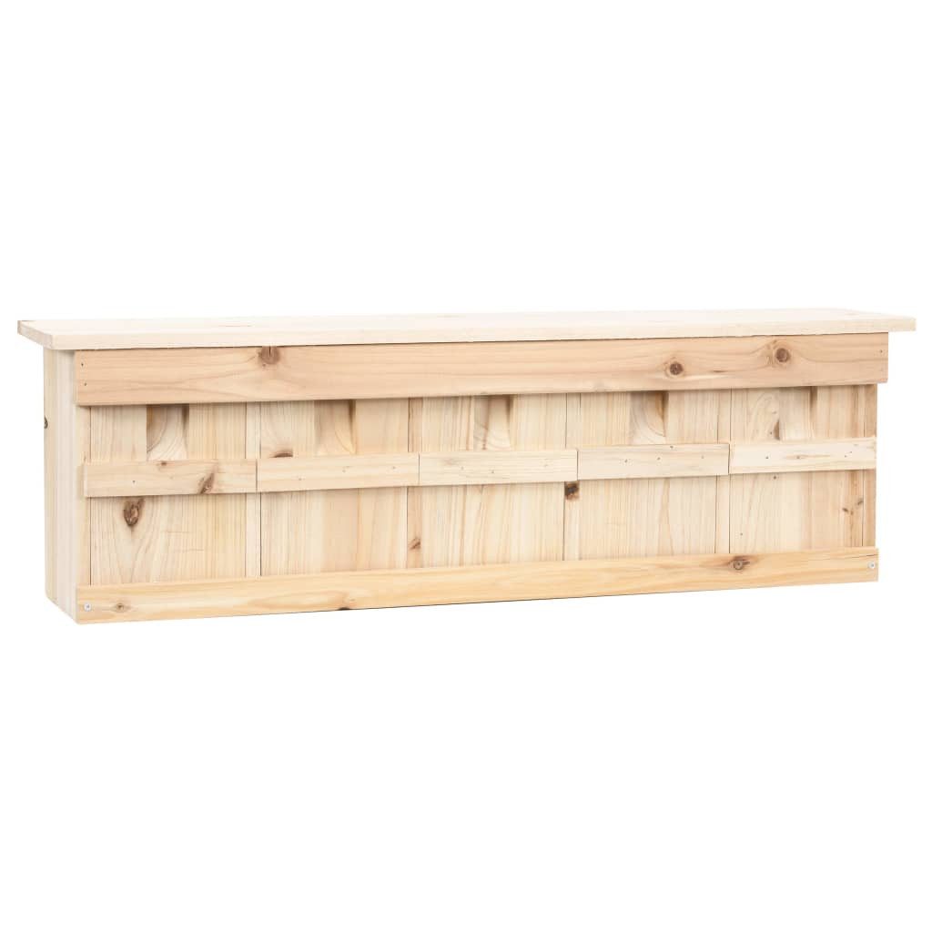 vidaXL Vogelhaus Spatzenhaus 5-fach 68x15x21 cm Tannenholz, Tannenholz Spatzenhaus 5-fach Nistkasten für Sperling Spatzenvilla