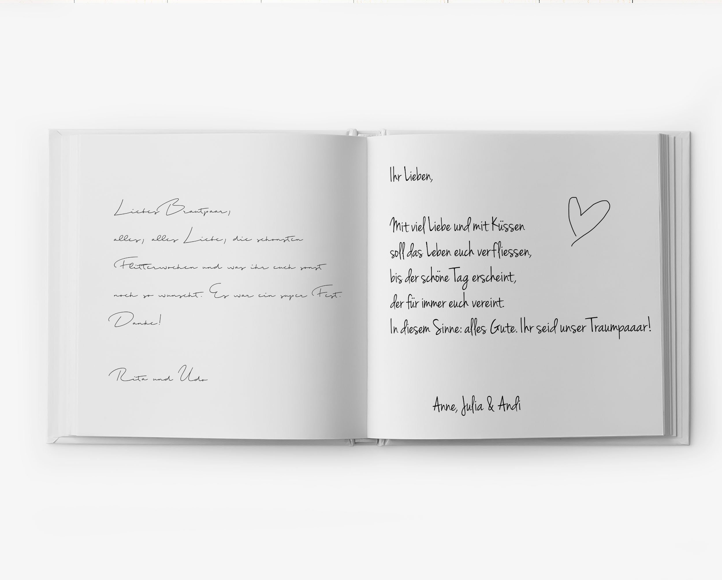 bigdaygraphix Notizbuch Gästebuch - Deluxe jeden leere Seiten Anthrazit-Rosé bigdaygraphix, Anlass für eigene für Gestaltung