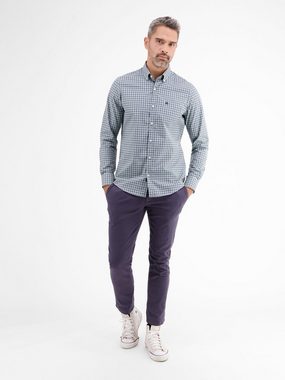 LERROS Langarmhemd LERROS Button-Down-Hemd mit Minimal-Check