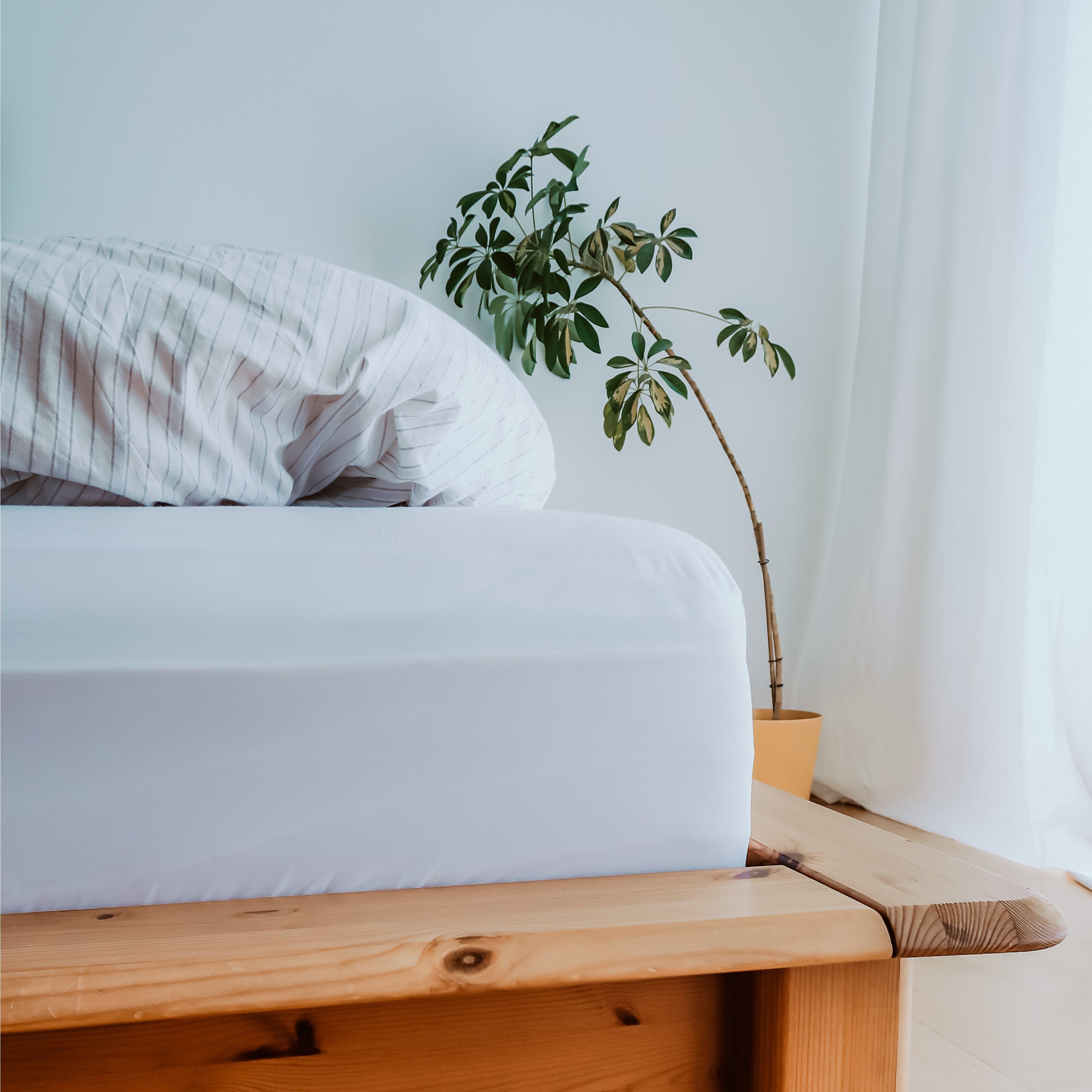 Matratzenschoner wasserdicht aus 100 % Jersey Baumwolle APARNA, Matratzenschoner bei 60°C waschbar, Matratzenschoner für Allergiker