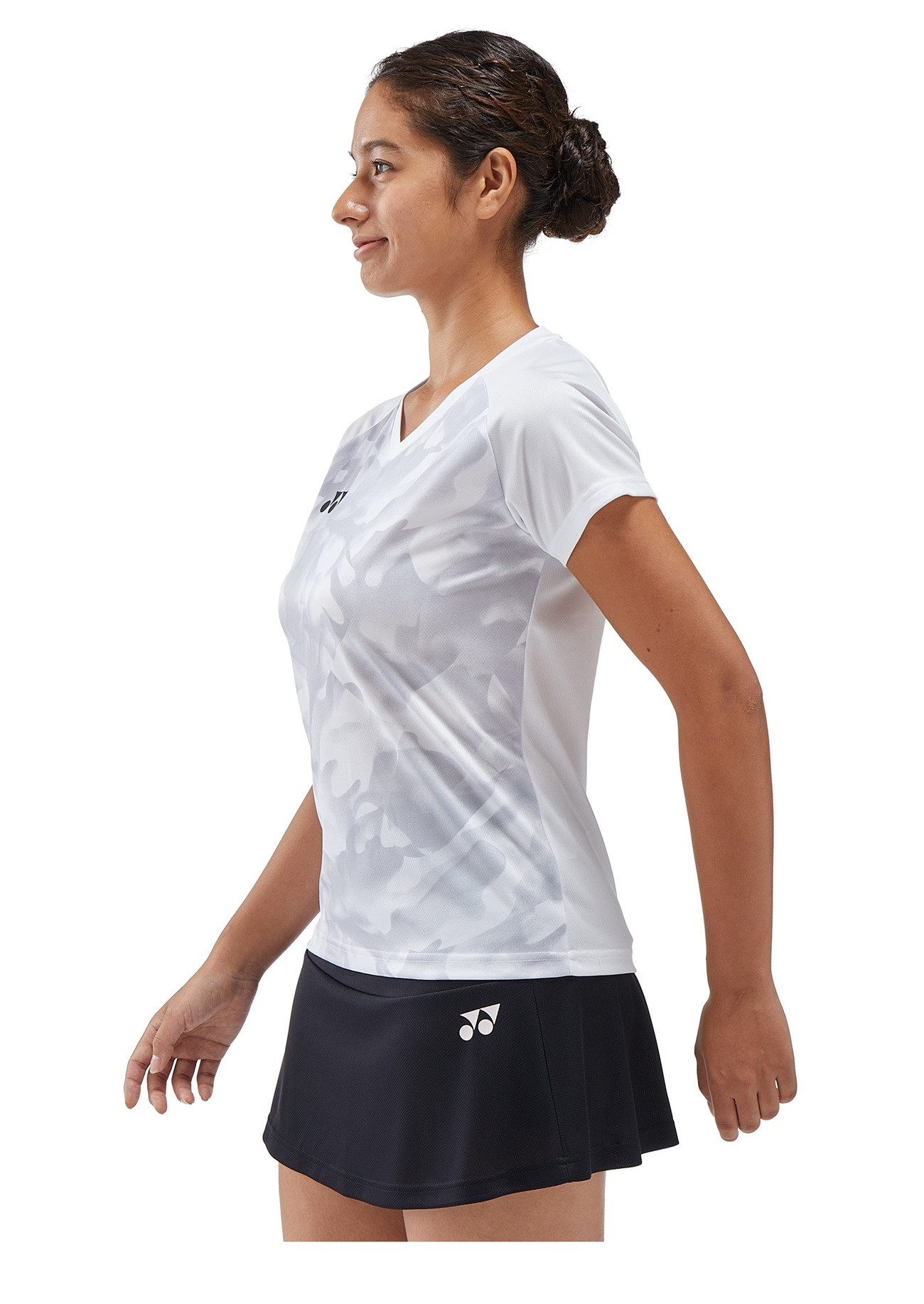 Yonex T-Shirt Crew Neck Club Team YW0033 (100% Polyester) 2025 weiss Damen