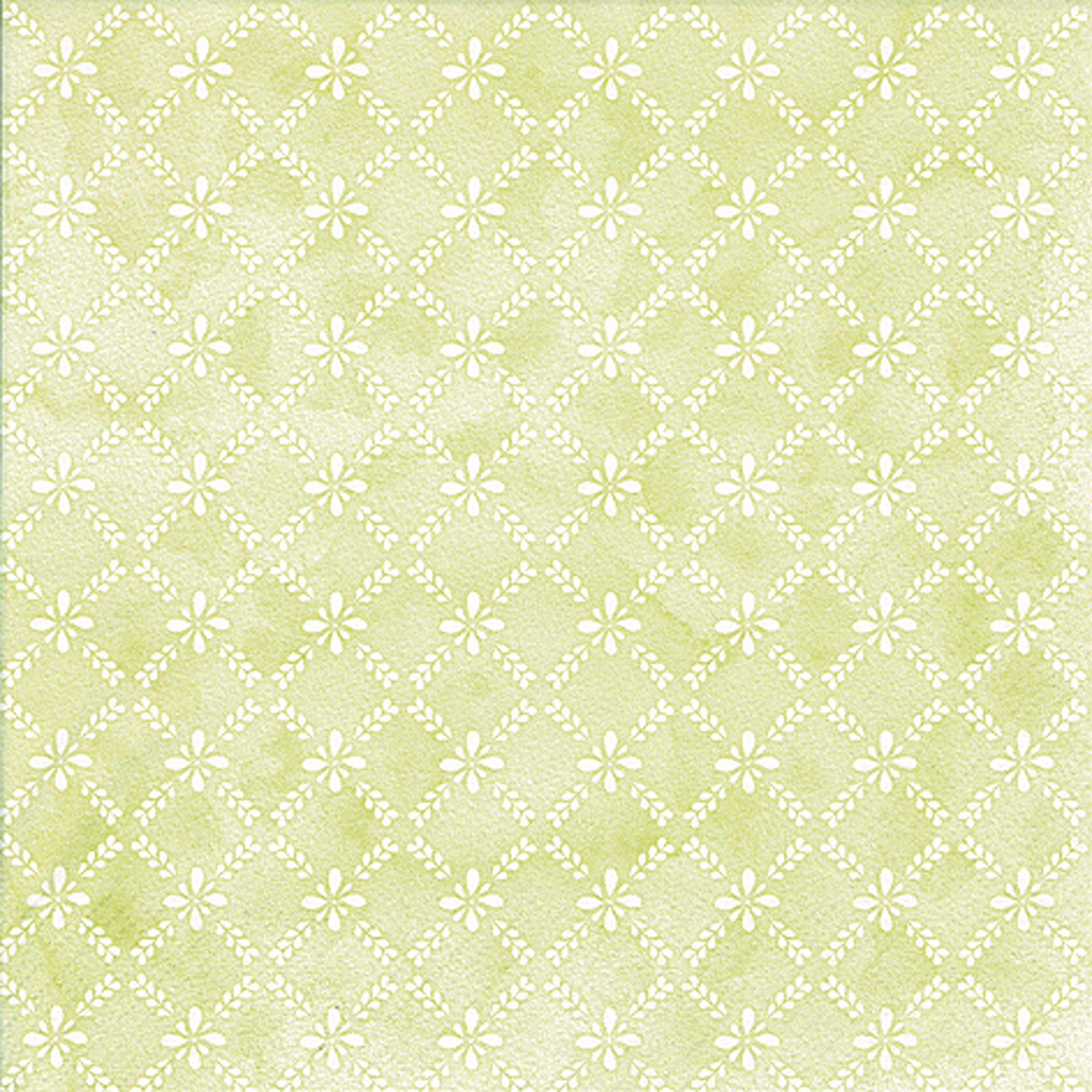 ti-flair Papierserviette, Servietten Papier 33x33cm mit Ornamenten 20 Stück Hellgrün