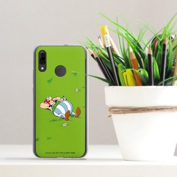 DeinDesign Handyhülle Obelix Offizielles Lizenzprodukt Asterix Obelix Ruht Sich Aus, Huawei P Smart (2019) Silikon Hülle Bumper Case Handy Schutzhülle