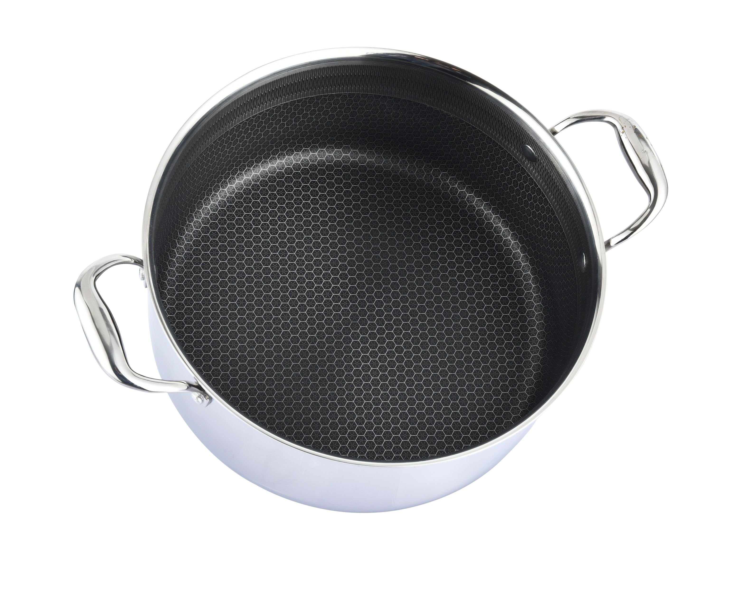 Cheffinger Topf-Set Kochtopf Topf Ø28cm Massiv Edelstahl mit Glasdeckel Induktion, Material: Glas, Edelstahl