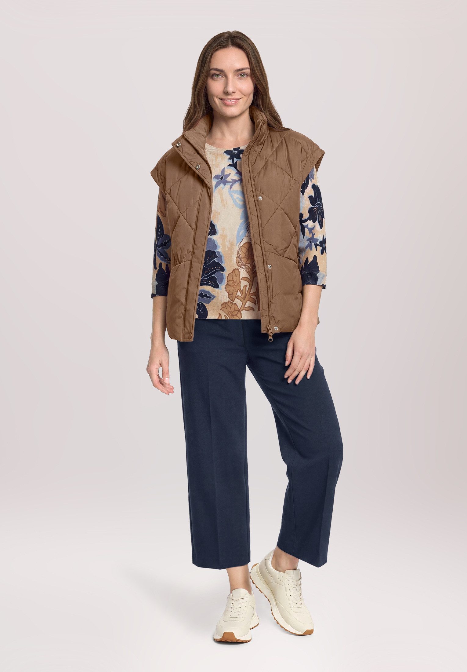 Betty Barclay Strickweste Damen mit Stehkragen