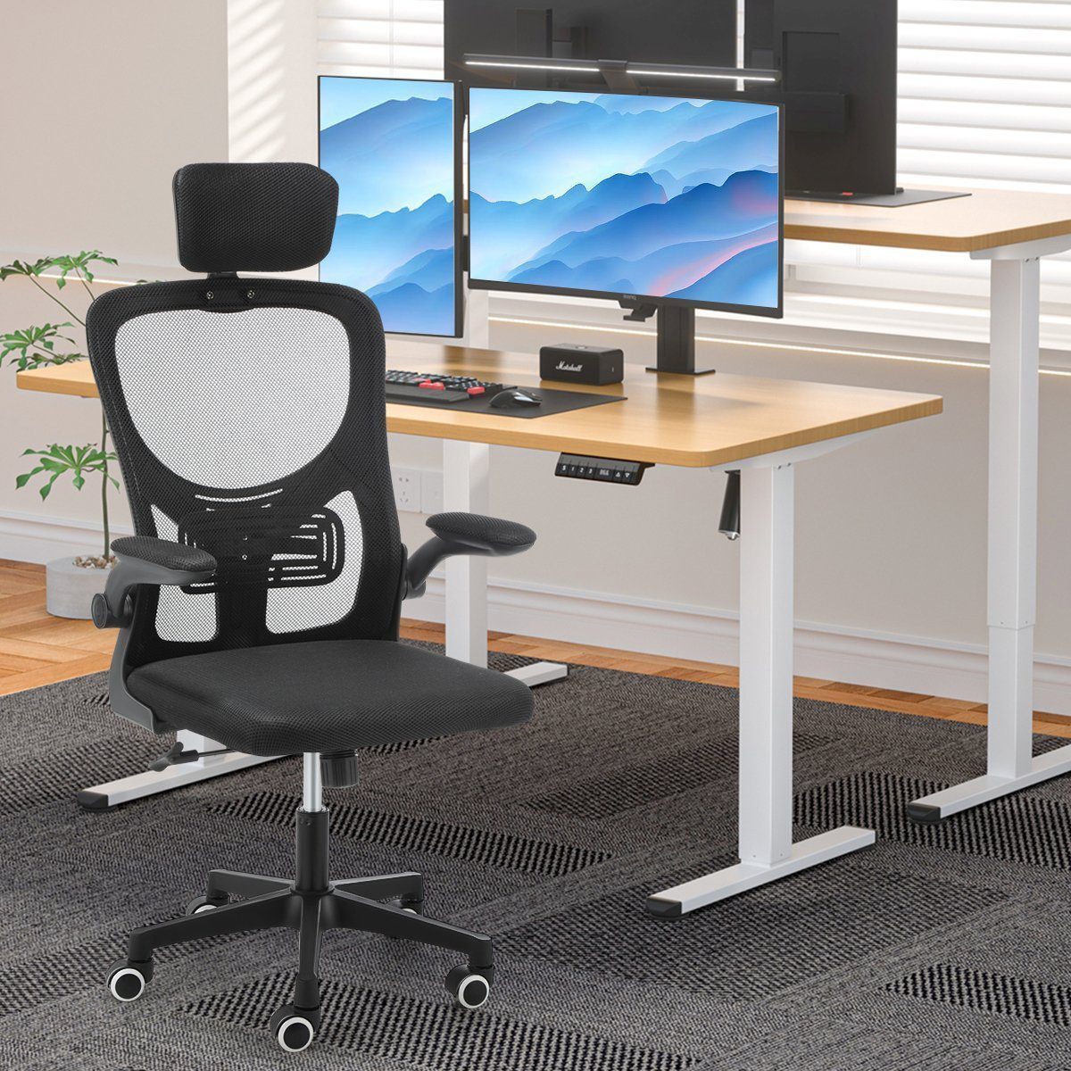 LETGOSPT Bürostuhl Ergonomisch Computerstuhl, Chefsessel, Drehstuhl, günstig online kaufen