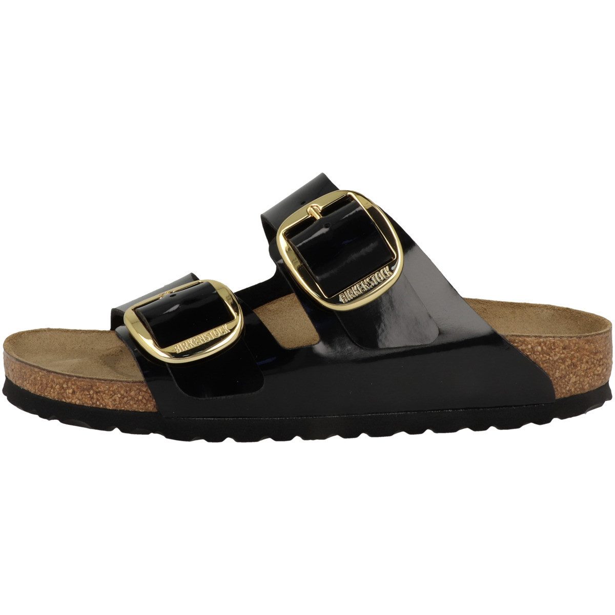 Birkenstock Arizona Big Buckle Birko-Flor Patent schmal Damen Pantolette Hausschuhe, Sandaletten, Mules, Pantoffeln, Slipper