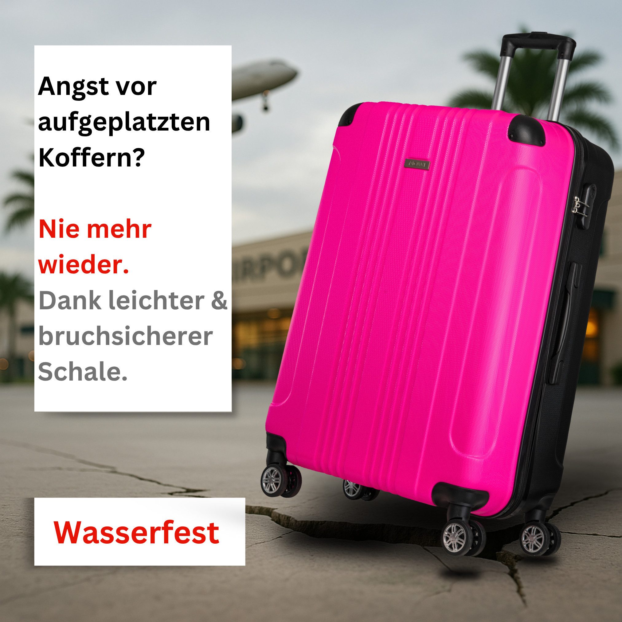 NOWI Hartschalen-Trolley NOWI Koffer Hartschale 4 Rollen – L/XL/Set – Zahle günstig online kaufen