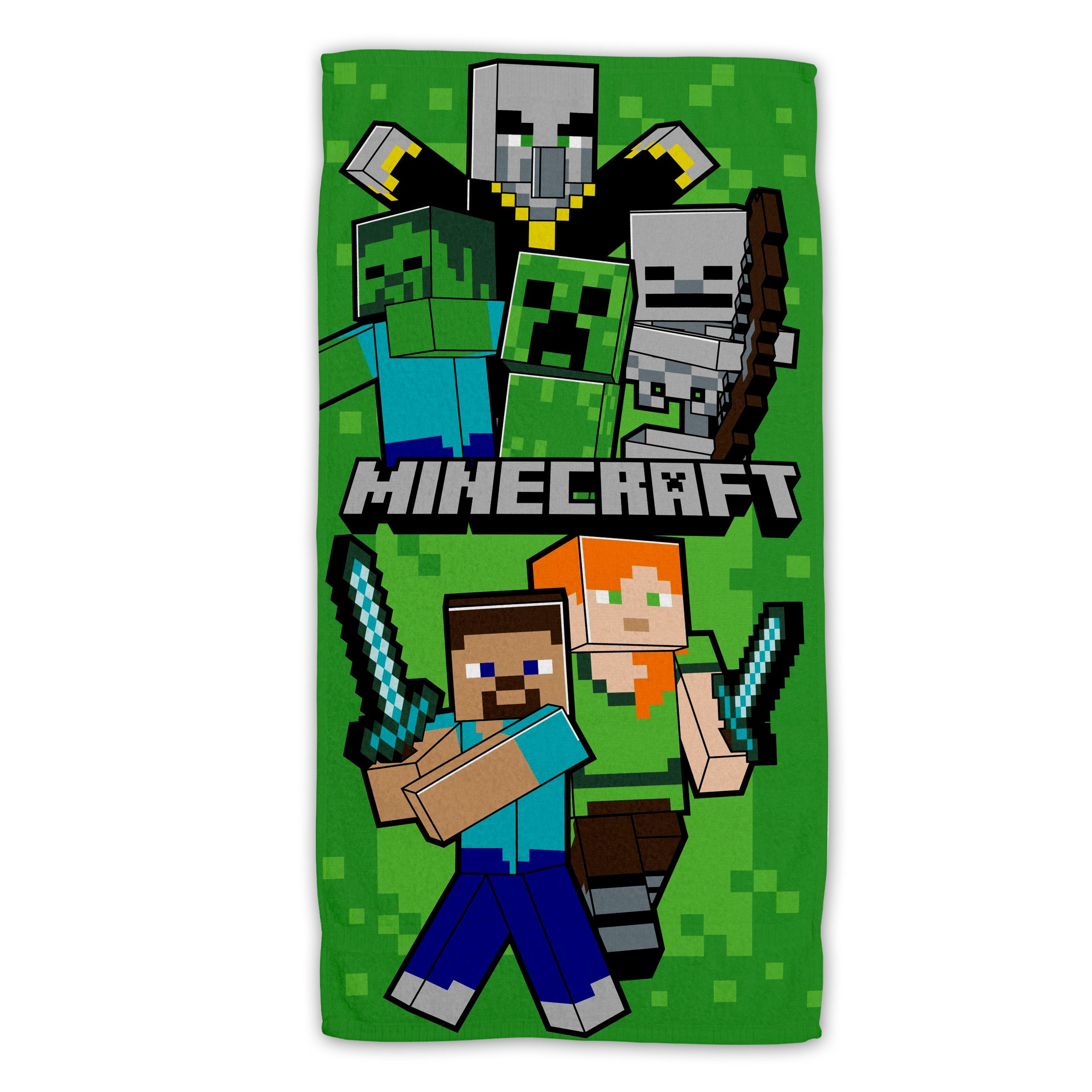 Minecraft Strandtuch Baumwolle Strandtuch Frottee Badetuch günstig online kaufen