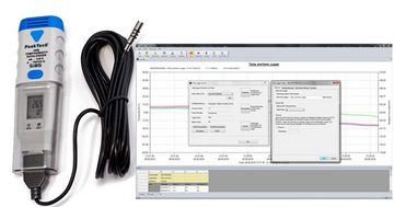 PeakTech Klimamesser PeakTech 5185: USB-Datenlogger ~ Luftfeuchtigkeit und -temp. ~ 32000, (1-St)