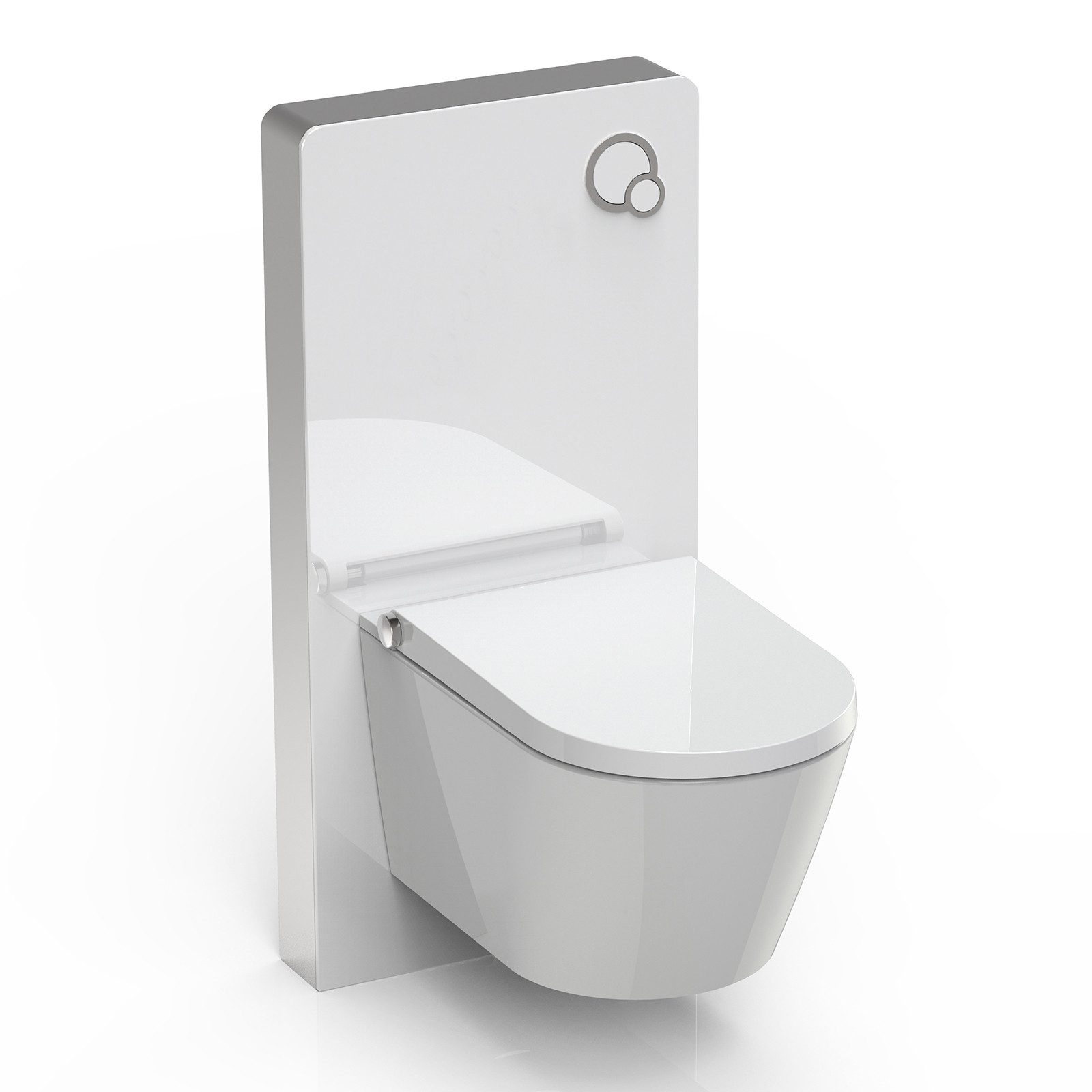 Bernstein WC-Komplettset Dusch-WC Basic 1102, Wandmontage (Sanitärmodul aufputz), (Sanitärmodul-Set 2-St. WC, Sanitärmodul (inkl. Spülkasten und Betätigung), Mit Sanitärmodul 805