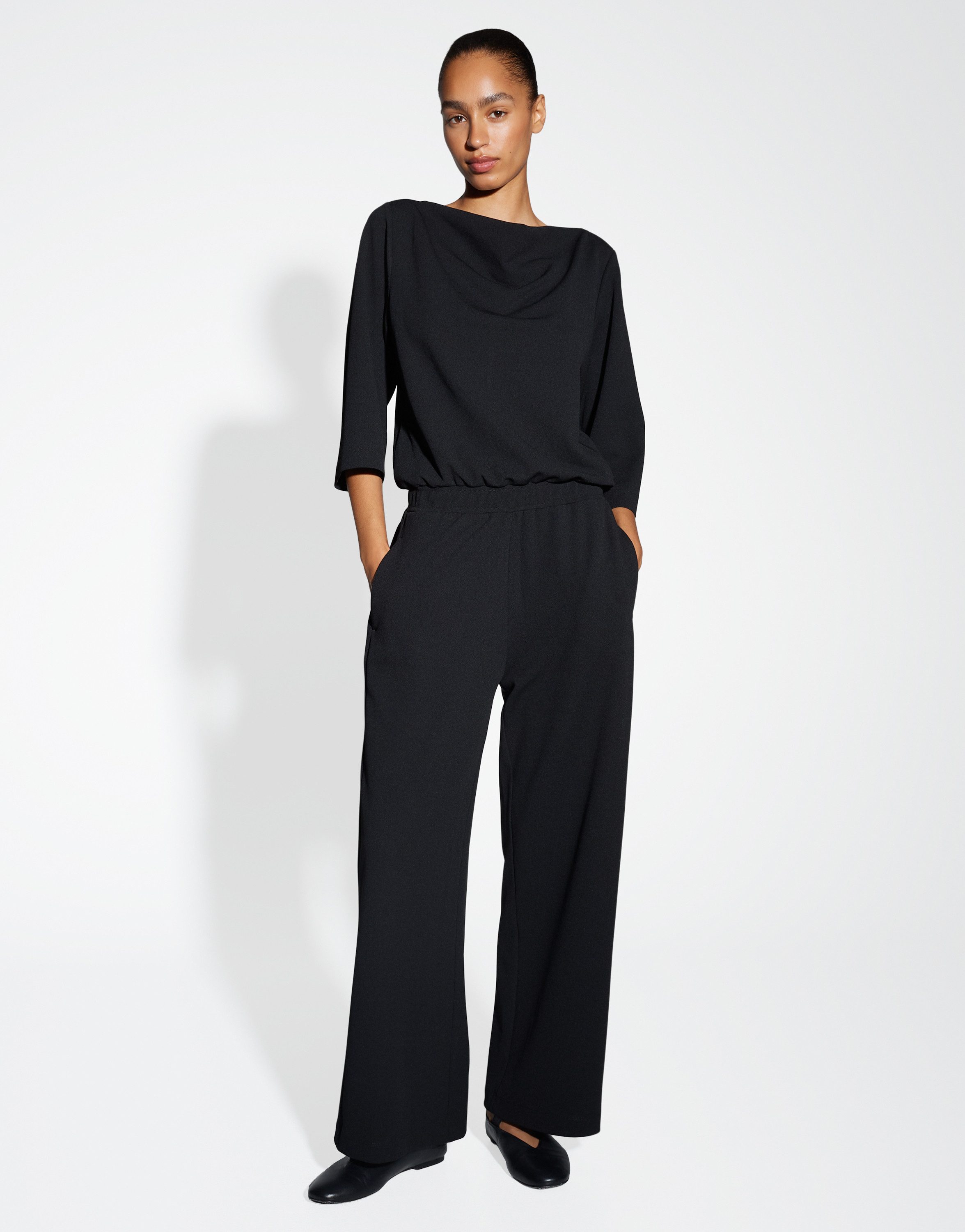 OPUS Jumpsuit MEFIZA NIGHT aus strukturiertem Jersey Jersey