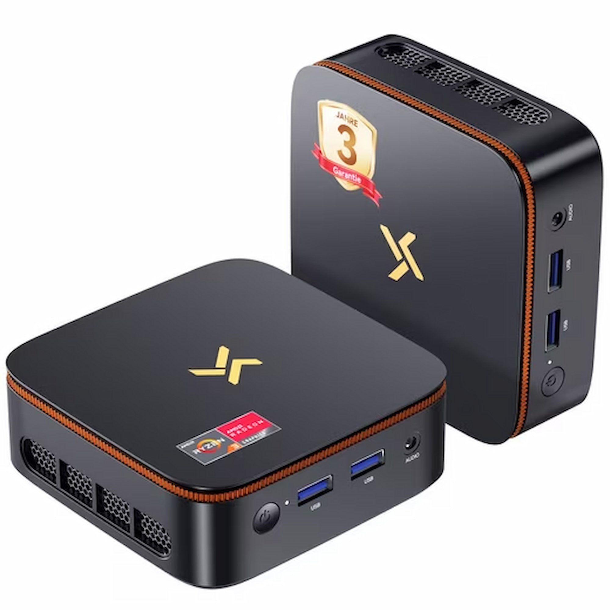 blackview Huidun H50 AMD Ryzen 2026 desktop pc 16GB + 512GB Win 11 Pro Mini-PC (AMD Ryzen 3, AMD Ryzen 3300U, 16 GB RAM, 512 GB SSD, 4C/4T, 4K UHD, HDMI Gigabit Ethernet, bis zu 3,5 GHz)