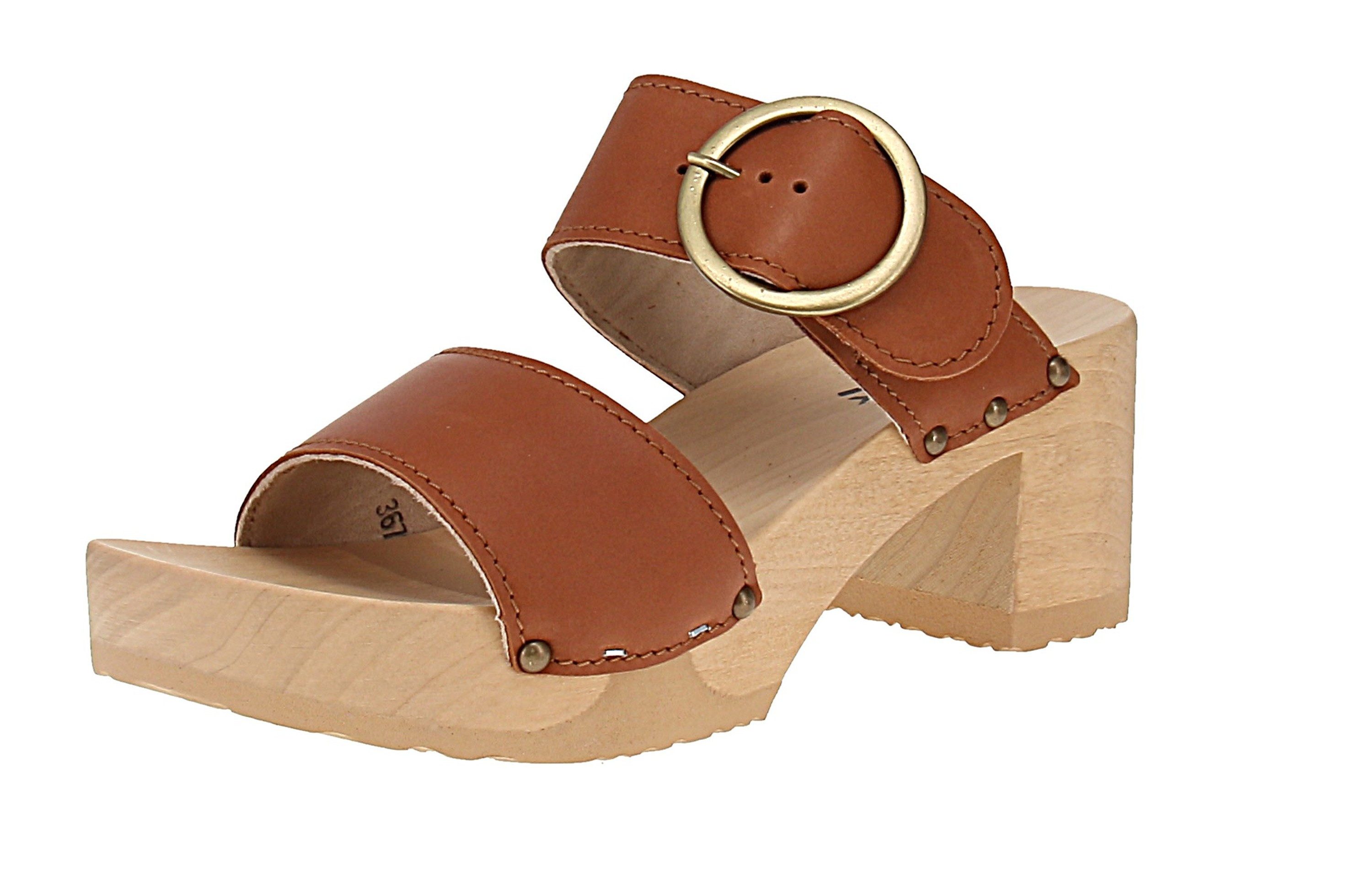 Softclox Softclox S3670 Hedi Softnappa - Damen Pantolette - 01-Cognac Sandale
