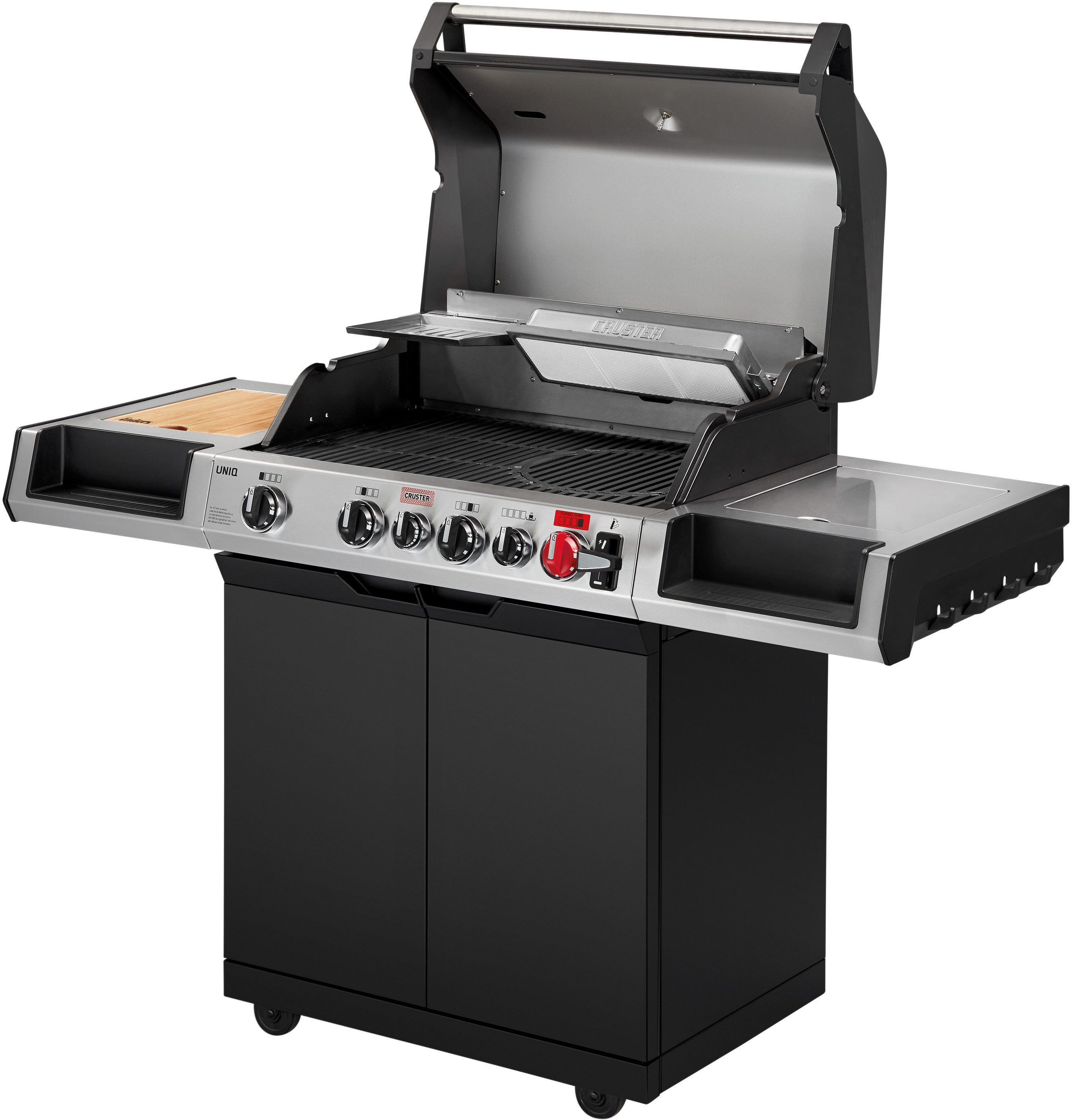 Enders® Gasgrill Uniq 4 IK Cruster, Keramikbrenner sorgt für 800°C Infrarot-Oberhitze im Grill