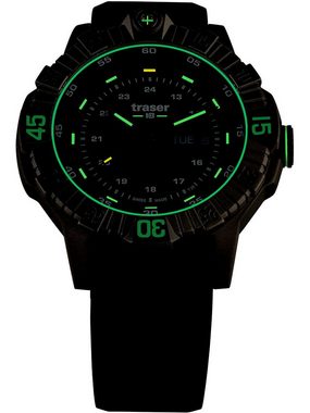 Traser Schweizer Uhr Traser H3 110667 Tactical Grau Titan Herrenuhr 46m