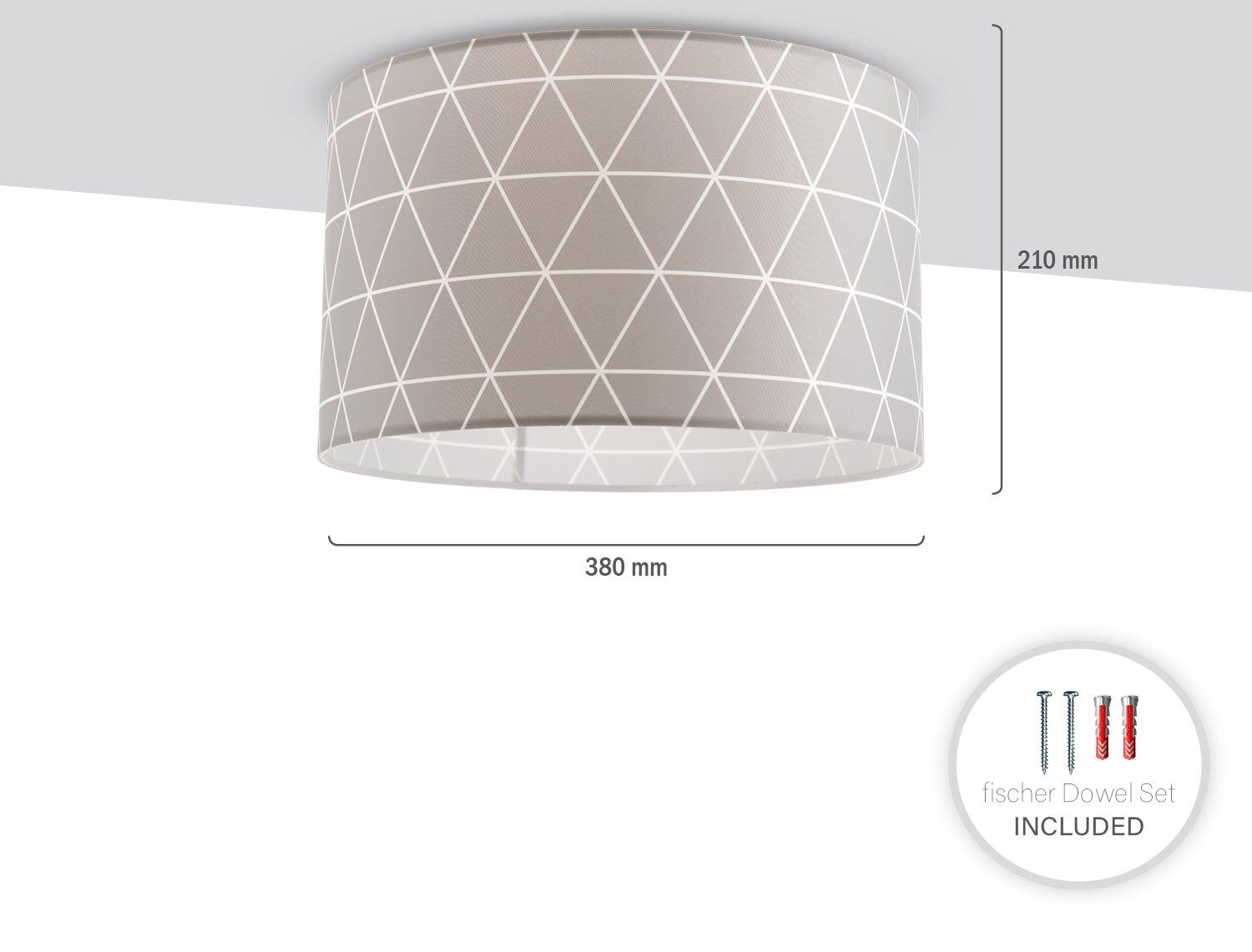 E27 ohne 401, Schlafzimmer Wohnzimmer Rauten Paco Hängelampe Home Deckenlampe Leuchtmittel, Deckenleuchte Skandi Stella