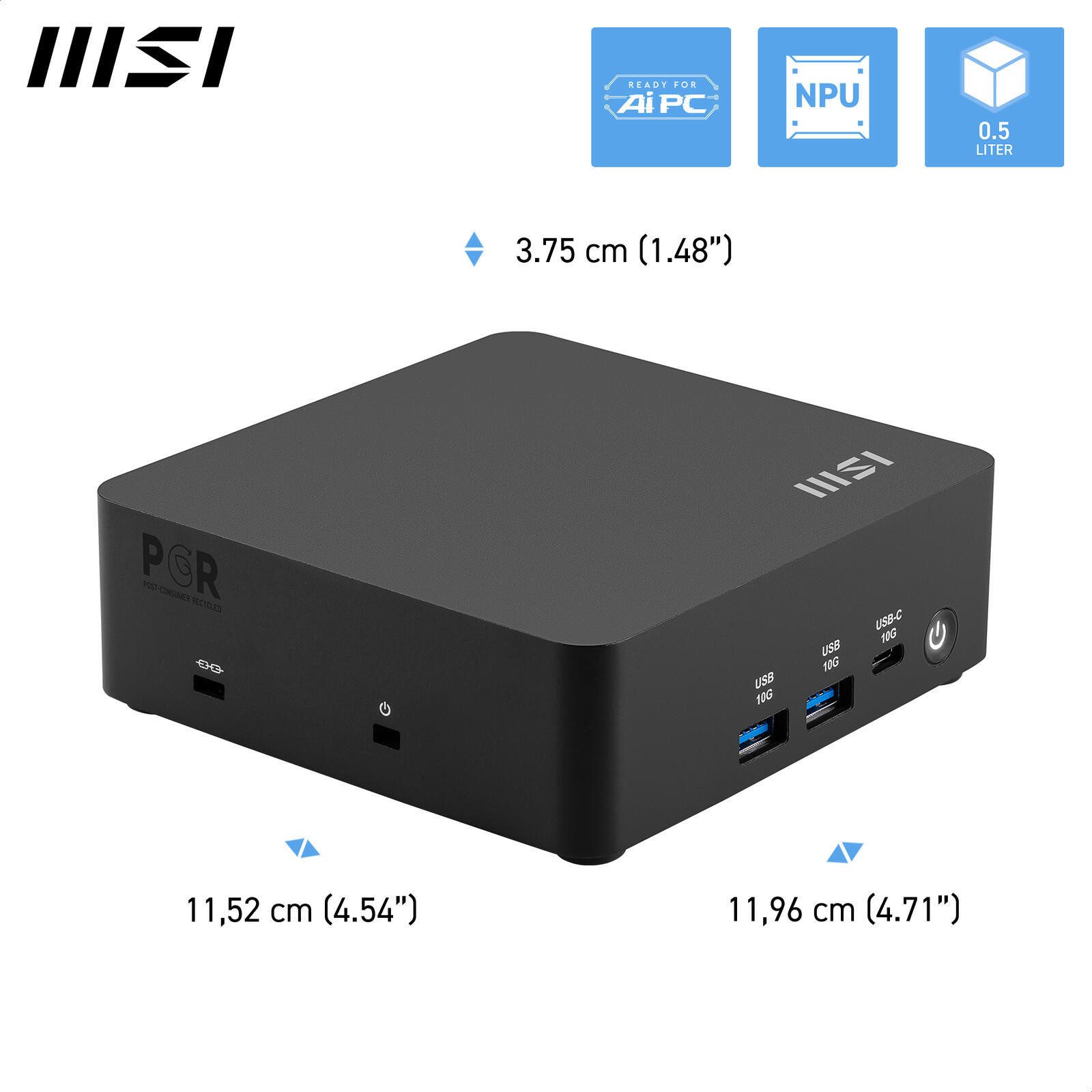 MSI Cubi NUC AI 1UMG-018BEU Barebone-PC