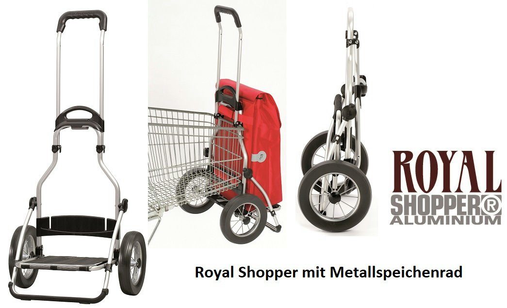 ohne Metallspeichenrad Einkaufstrolley Royal Gestell Tasche Andersen Shopper