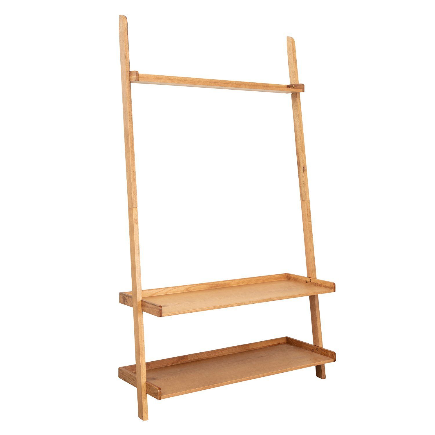 Standregal Leiterregal Holmen - Braun, 110x40x191 cm, Holz, Skandi, Modern, 1-tlg., Regal, Treppenregal für Wohnzimmer, Flur