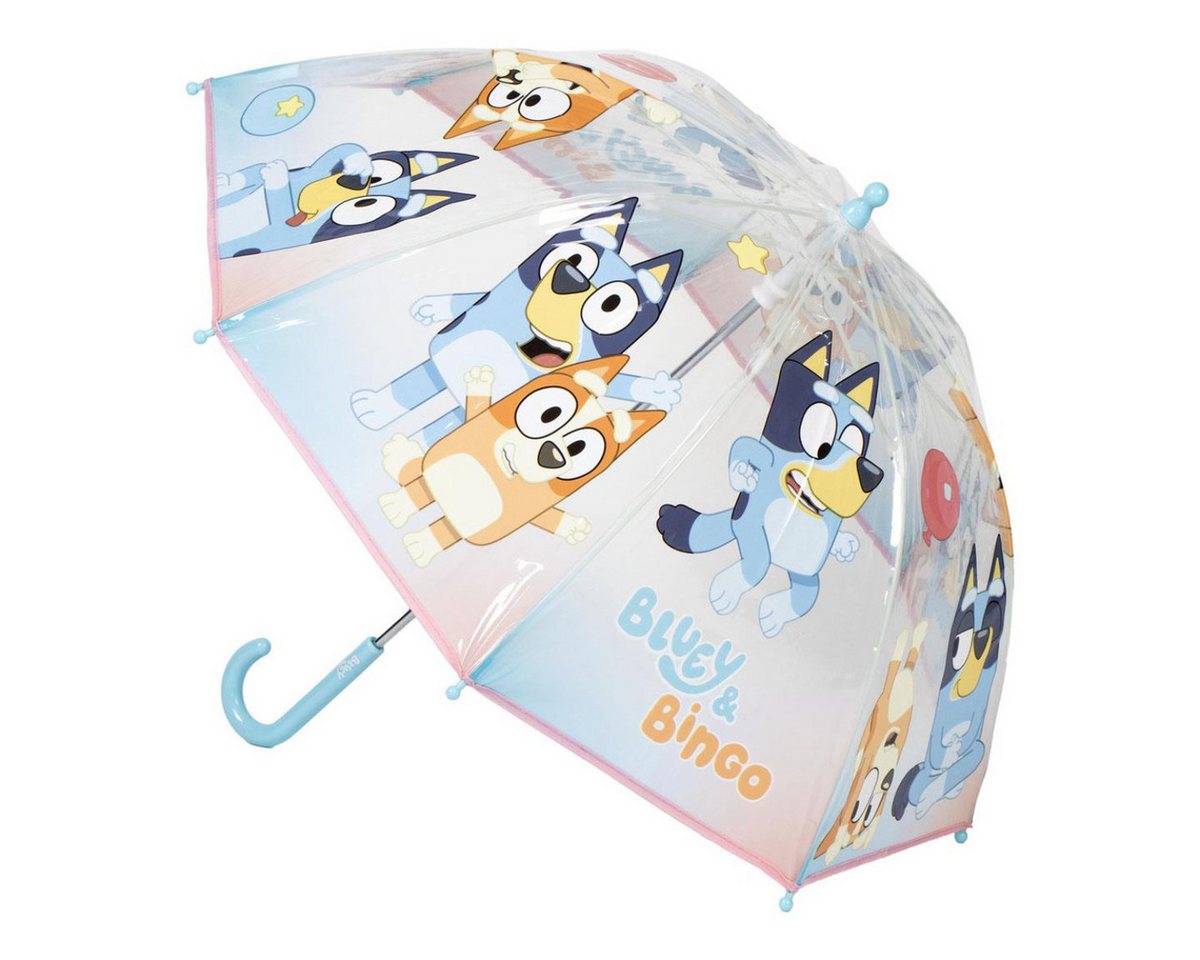 Bluey Regenschirm-Wanderstock Ø 45 cm Regenschirm manueller Bubble-Schirm & Wetterschutz