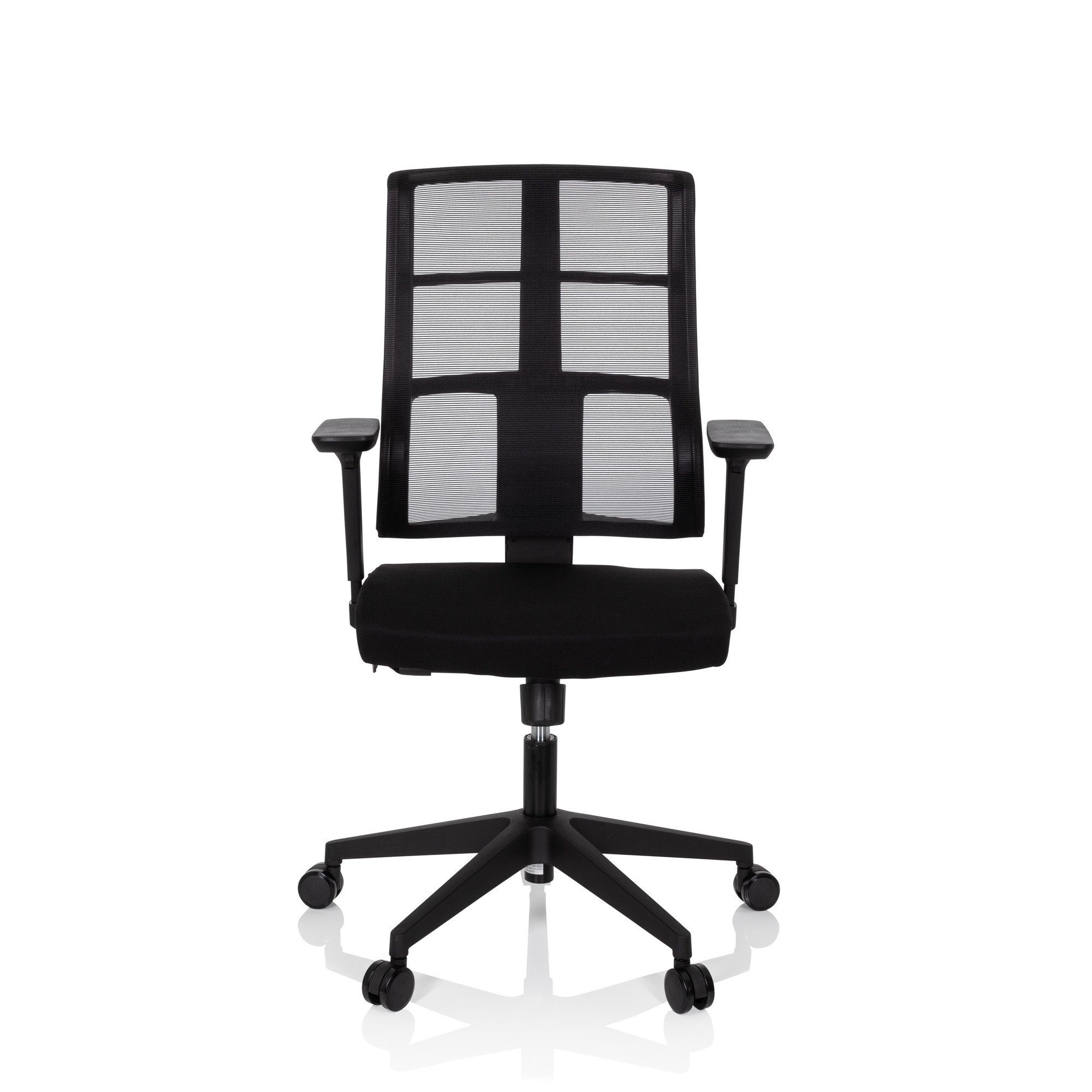 hjh OFFICE Drehstuhl Profi Bürostuhl SPINIO Stoff/Netzstoff (1 St), Schreibtischstuhl ergonomisch Schwarz